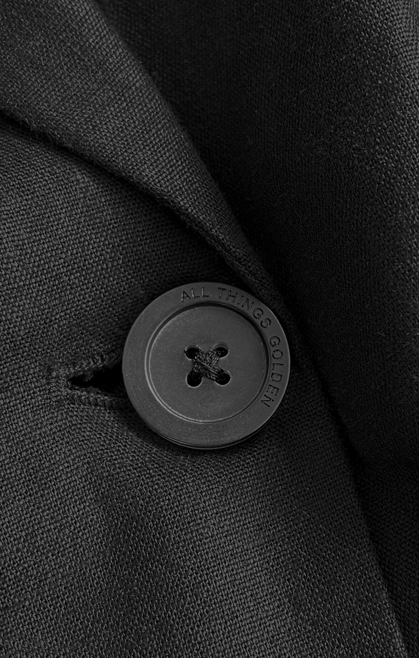 LINEN CLASSIC BLAZER - BLACK