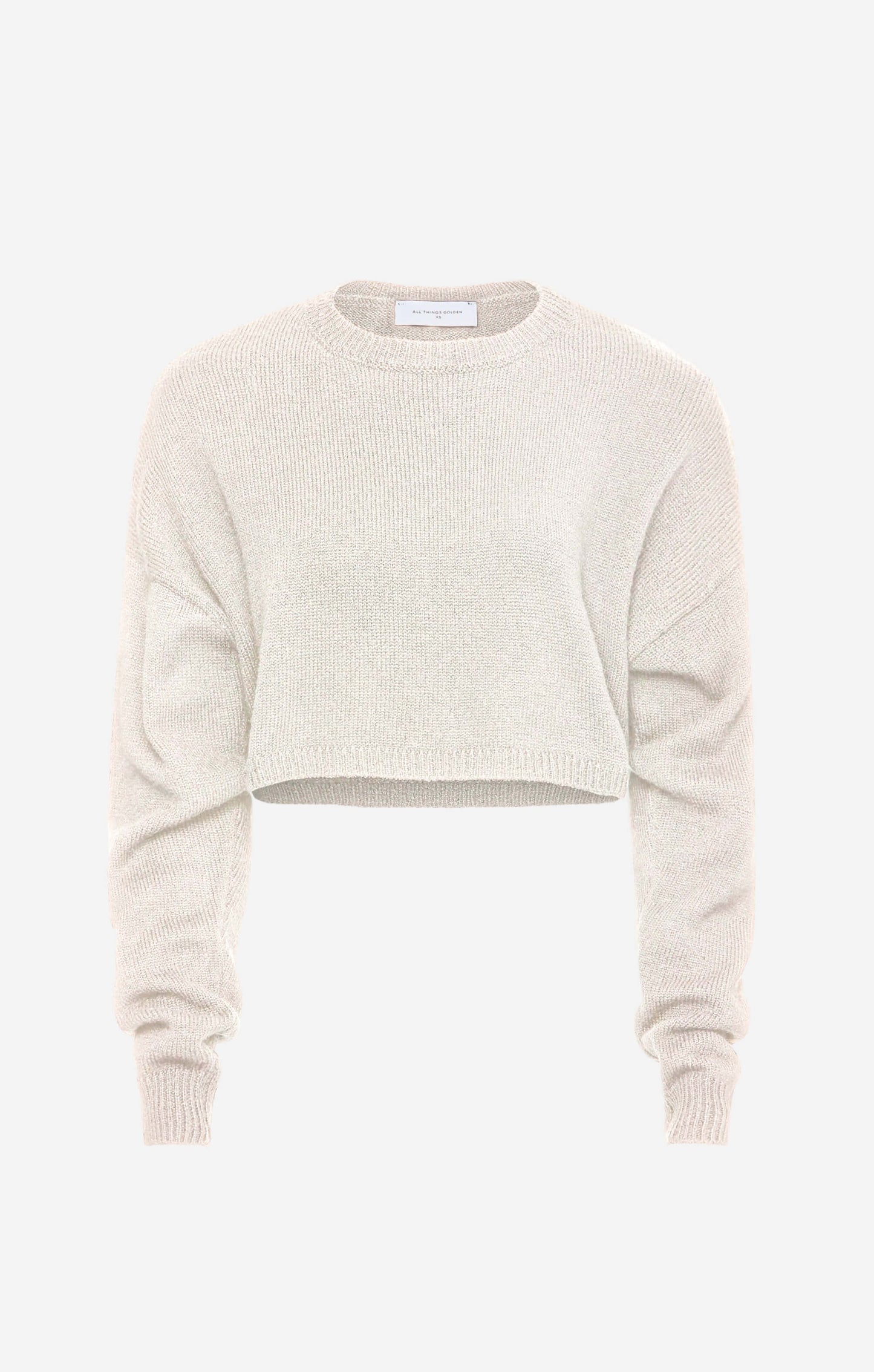 THE CROPPED UNIVERSAL KNIT 2.0 - BONE