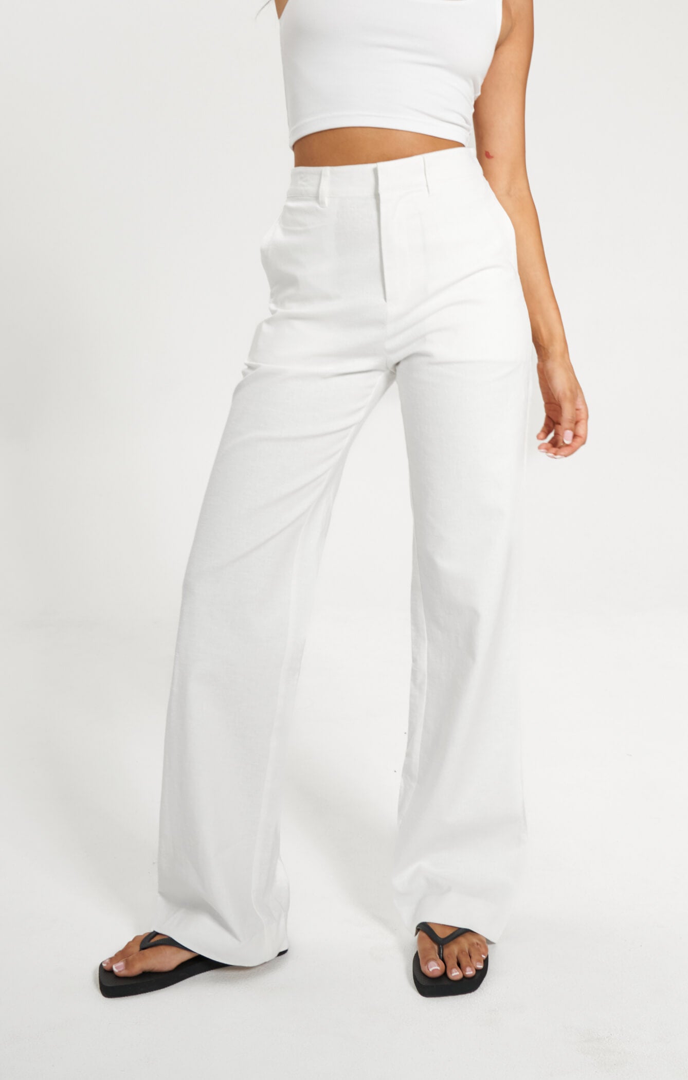THE LINEN CLASSIC PANT - WHITE