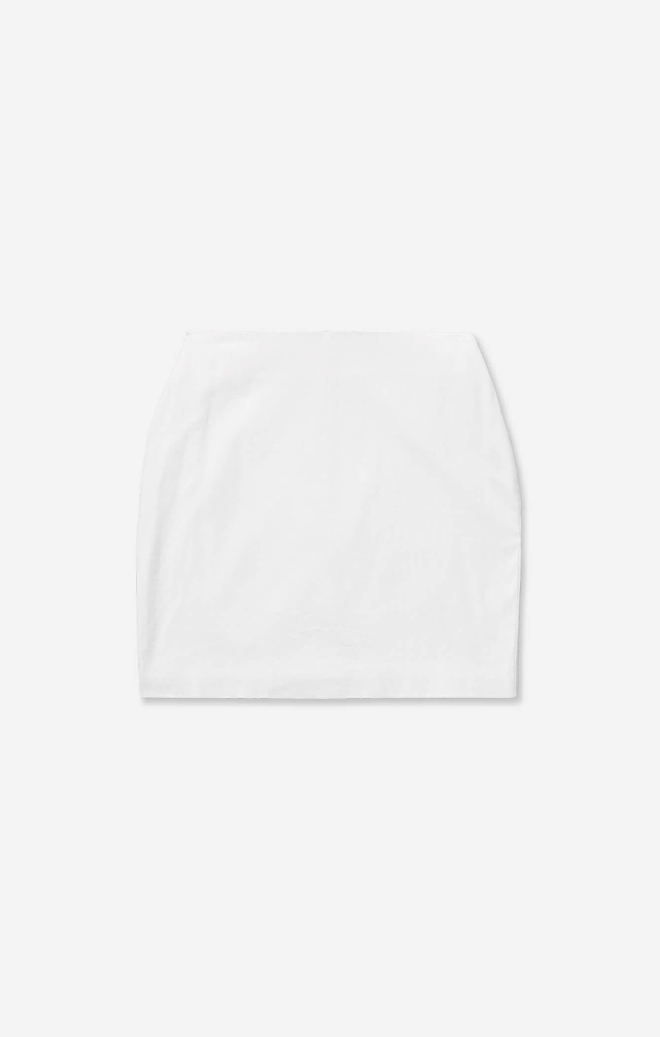 THE LINEN MINI SKIRT - WHITE