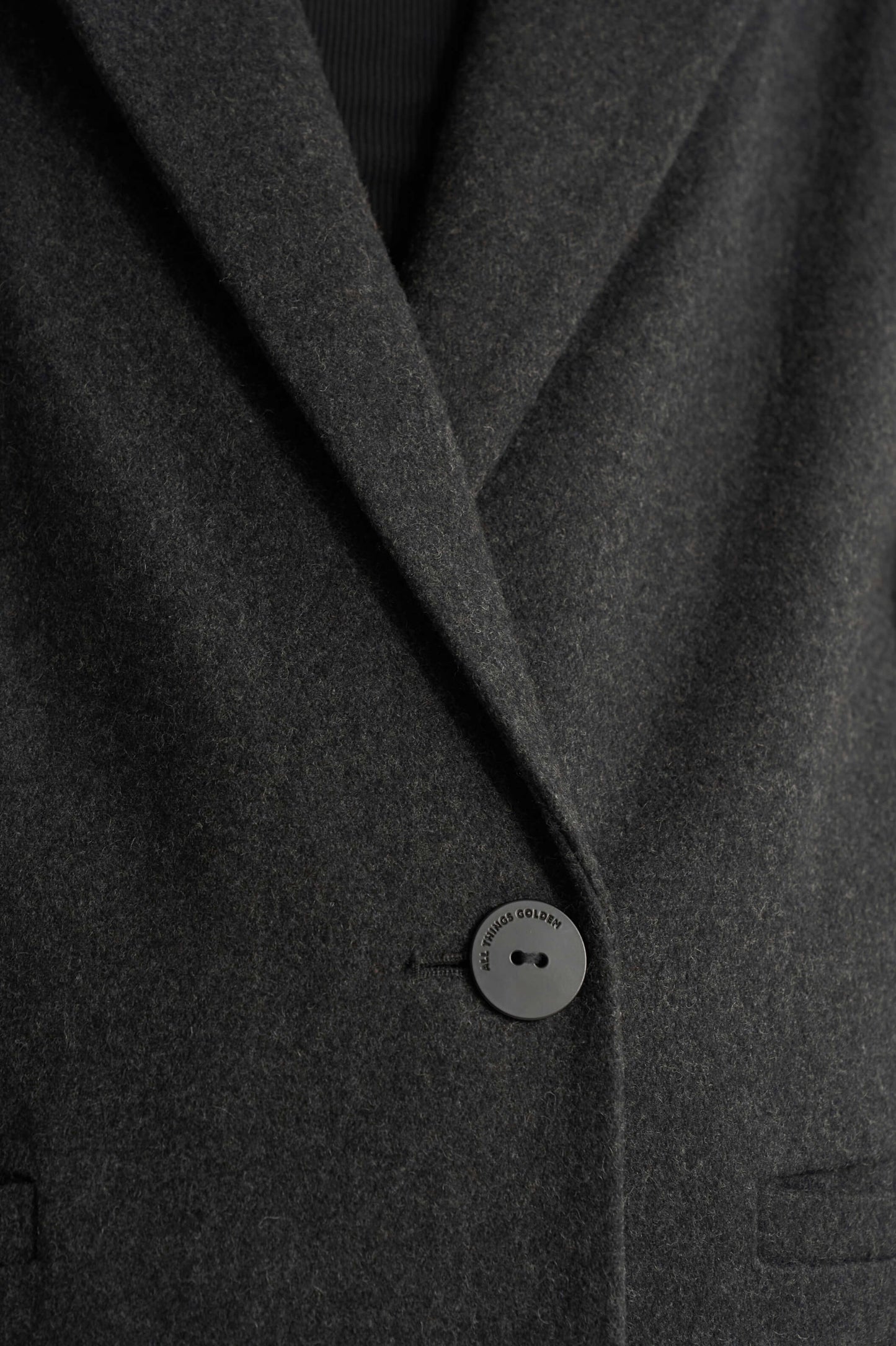 THE LONGLINE CLASSIC COAT - CHARCOAL