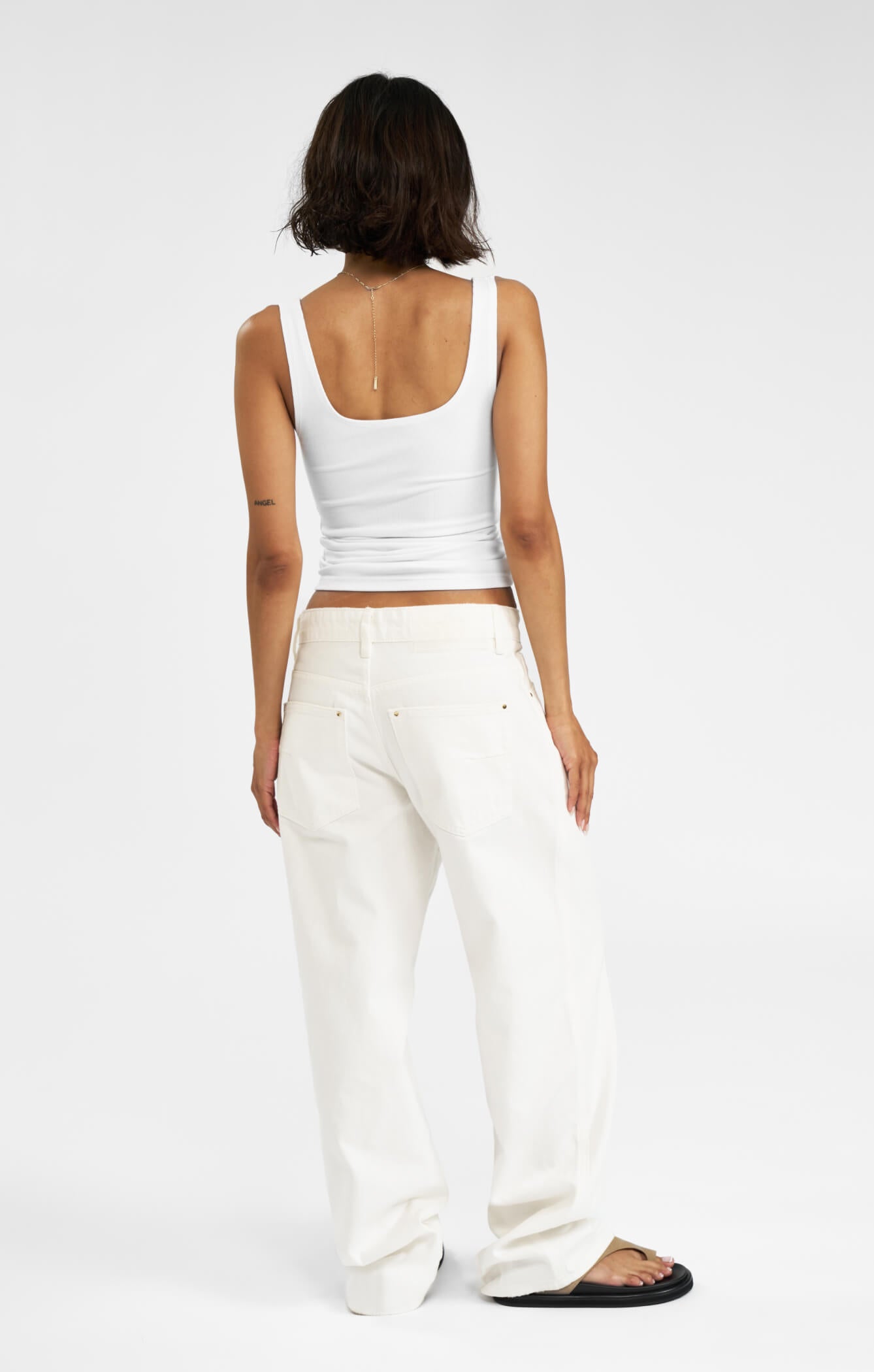 THE LUXE RIB TANK - WHITE