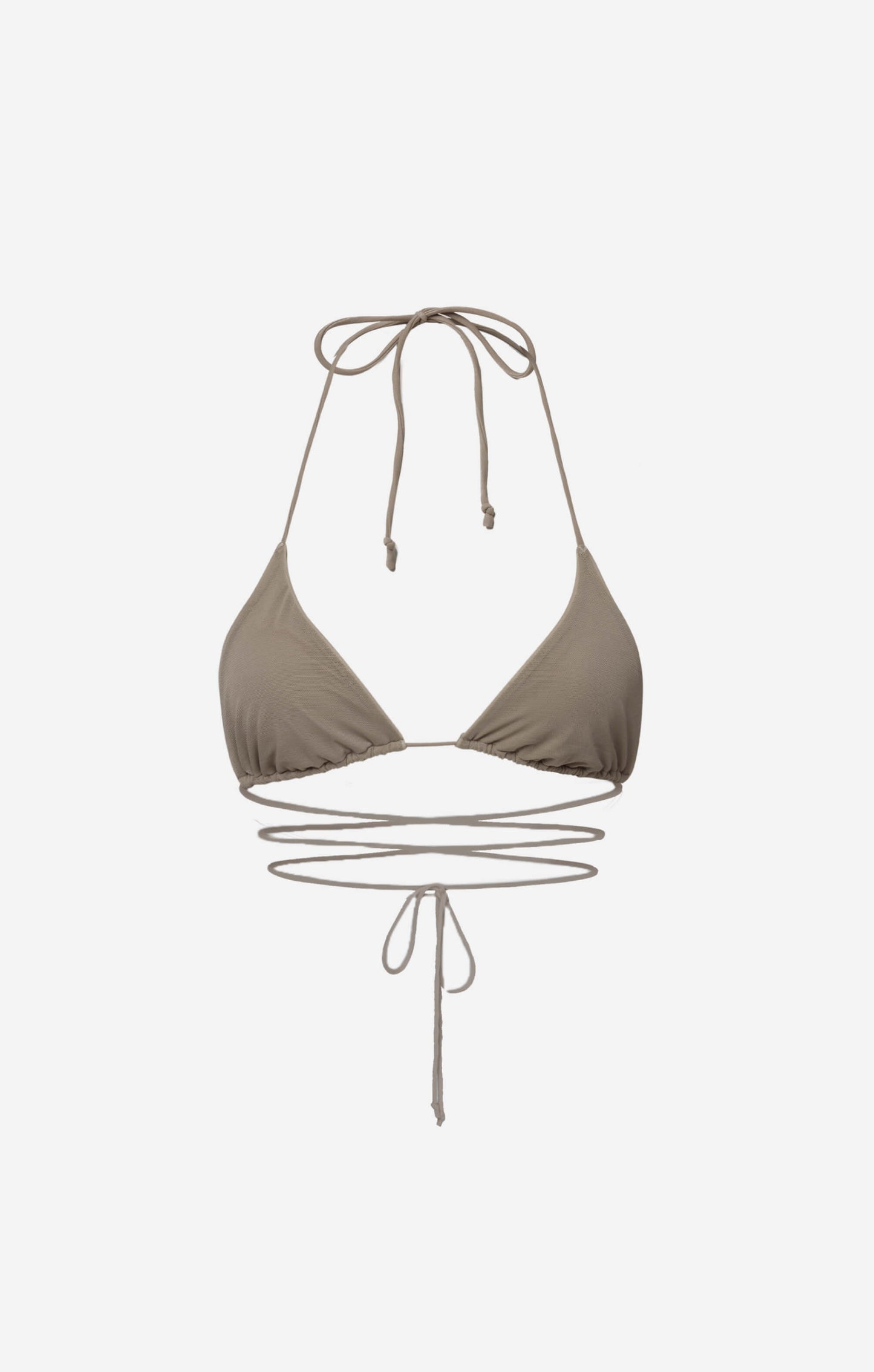 STRING TIE TOP - SLATE
