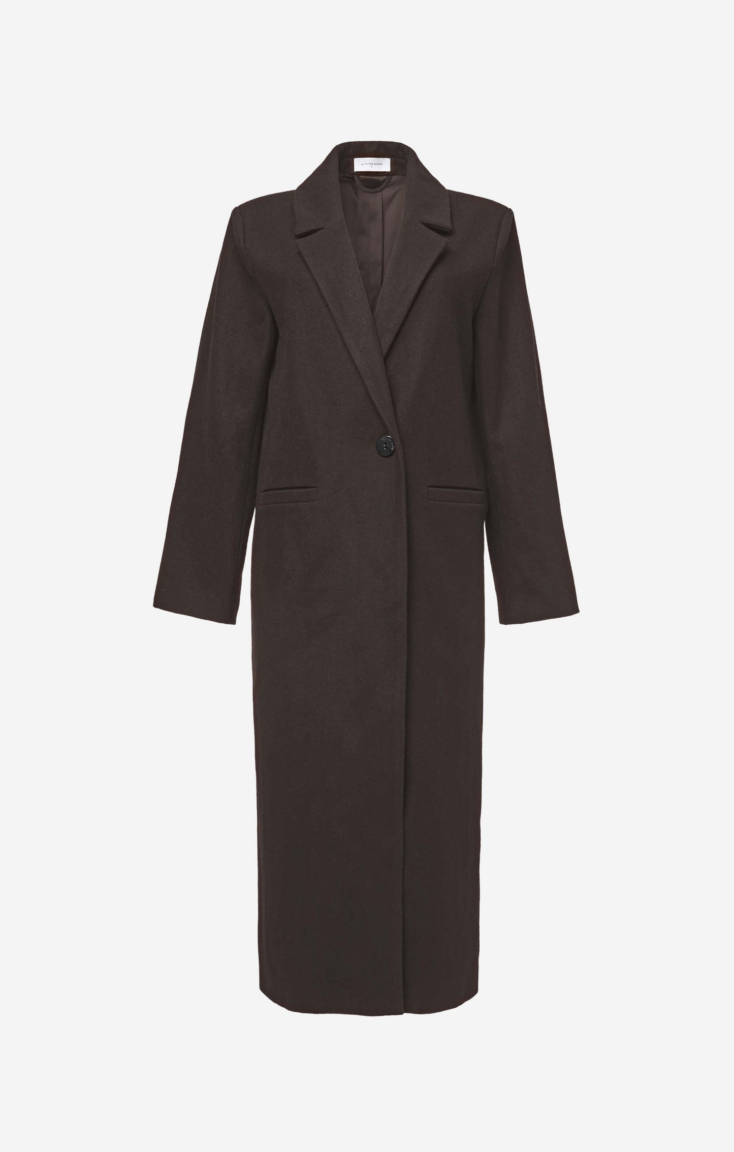 THE LONGLINE CLASSIC COAT - ESPRESSO