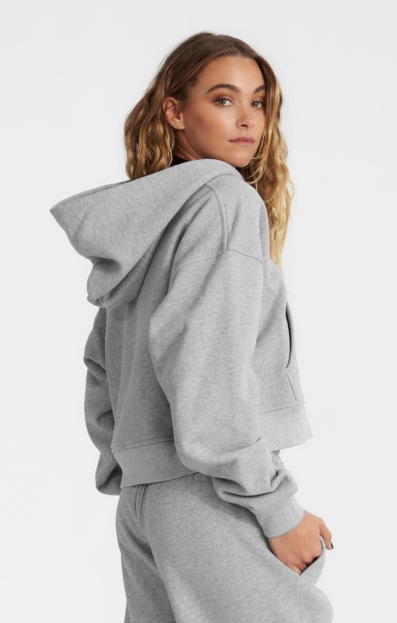 THE SWEAT™ ZIP UP HOODIE - HEATHER GREY