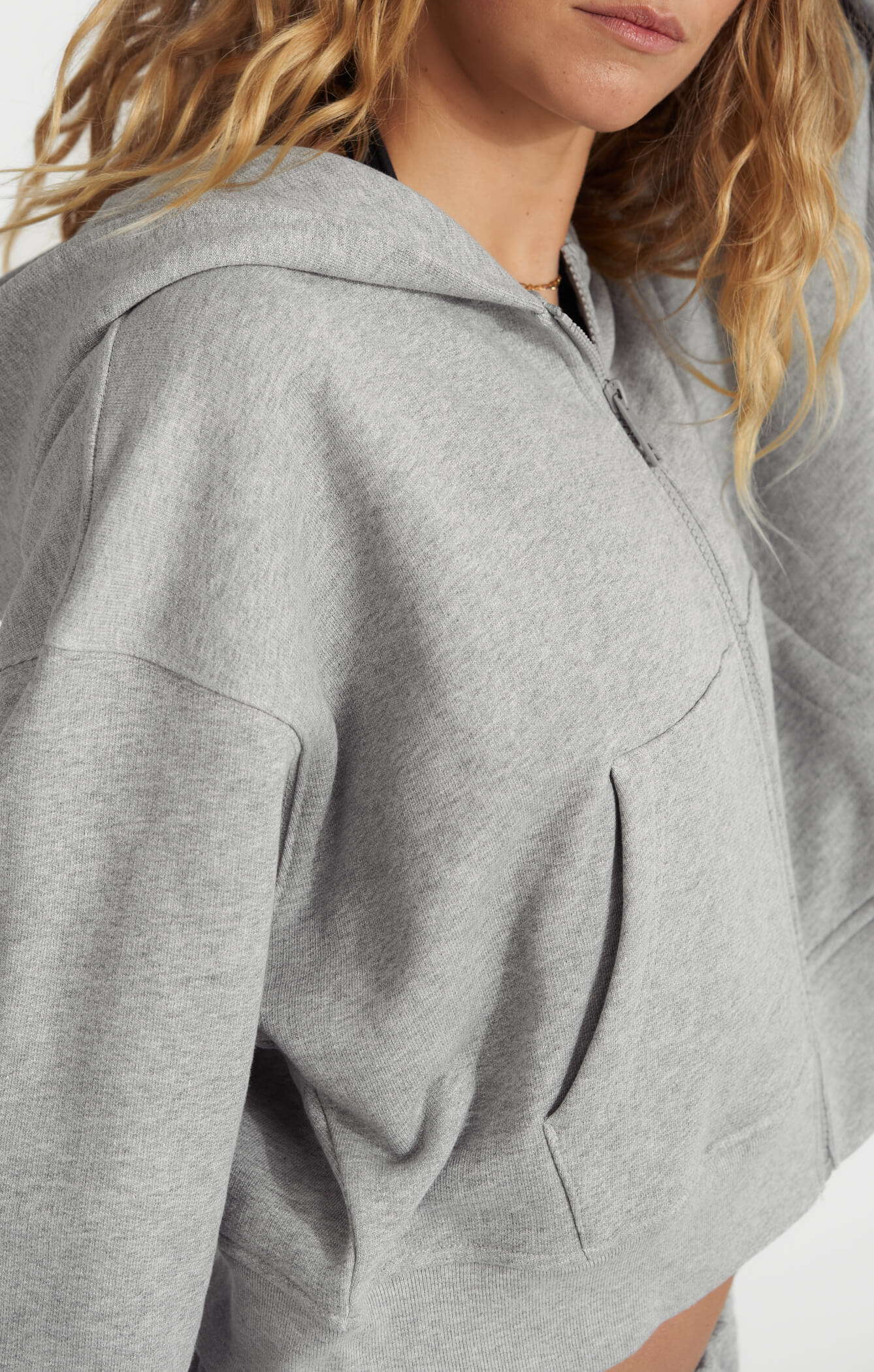 THE SWEAT™ ZIP UP HOODIE - HEATHER GREY