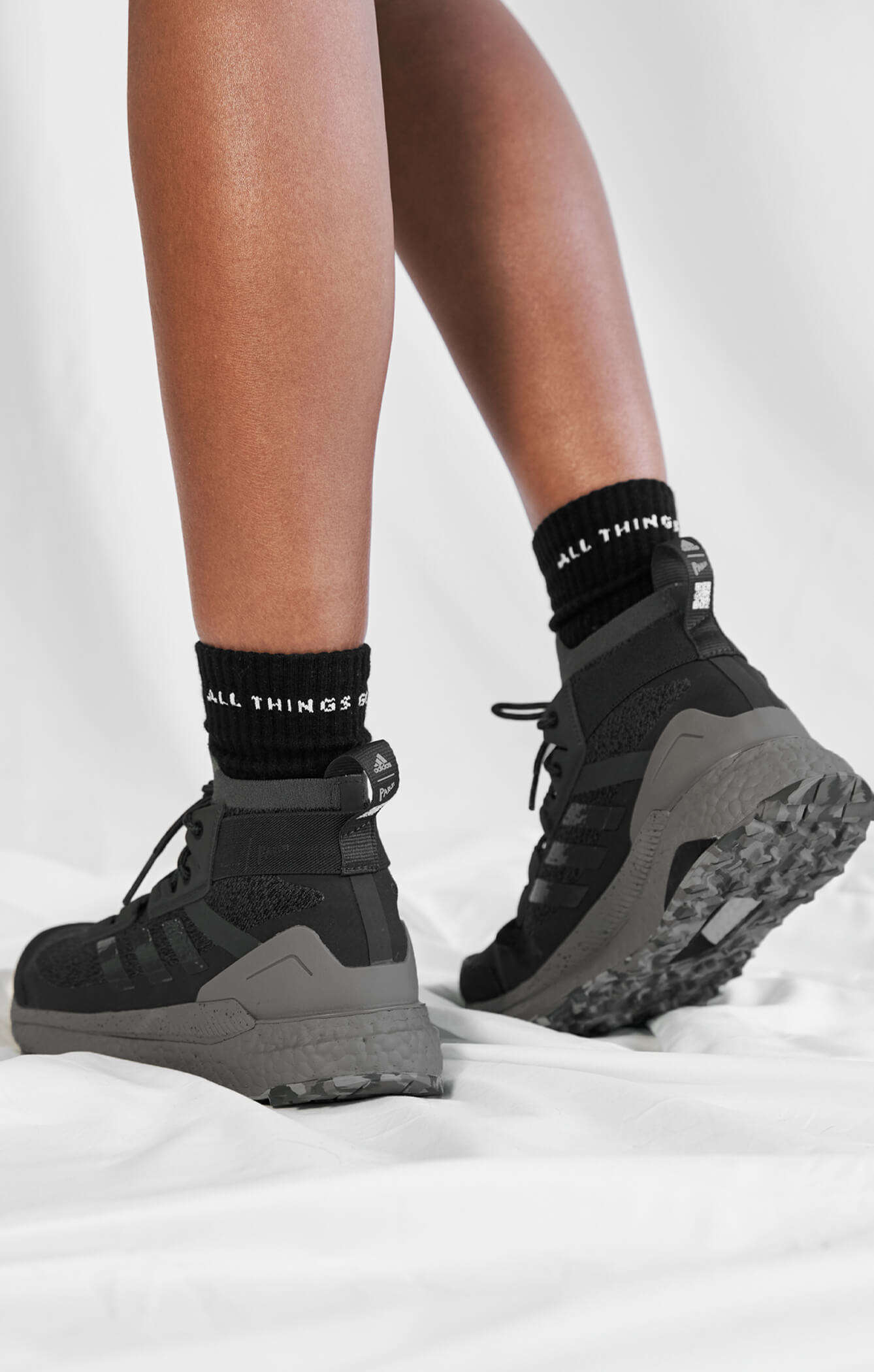 THE A.T.G CREW SOCK 3 PACK - BLACK