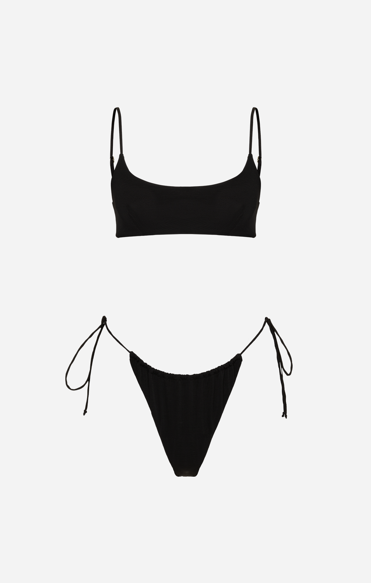 CLASSIC SCOOP TOP - BLACK MESH