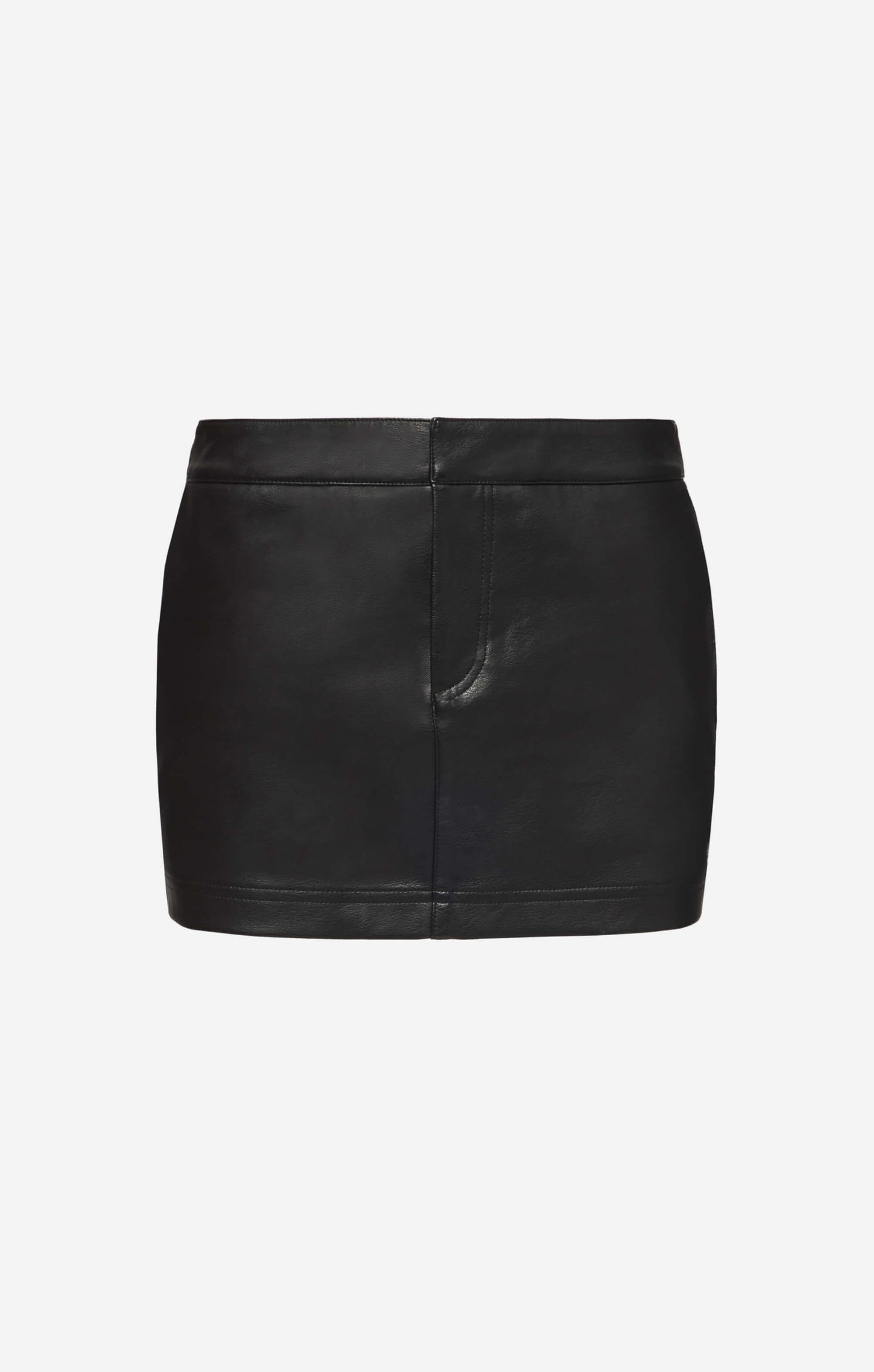 THE PEBBLED™ VEGAN LOW RISE MINI SKIRT