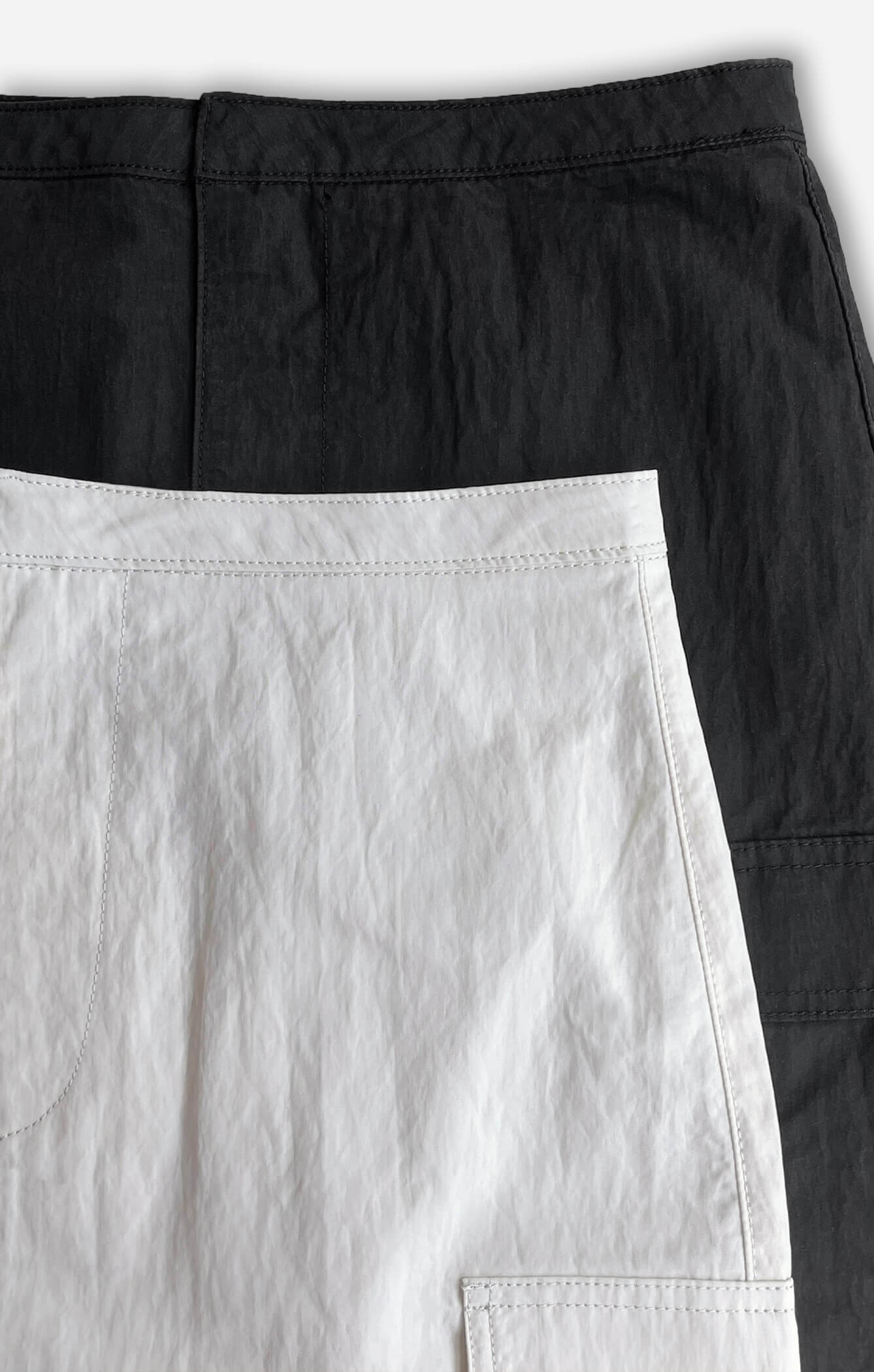 THE CARGO MINI SKIRT - IVORY