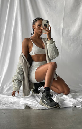THE LUXE BRALETTE - ICE GREY