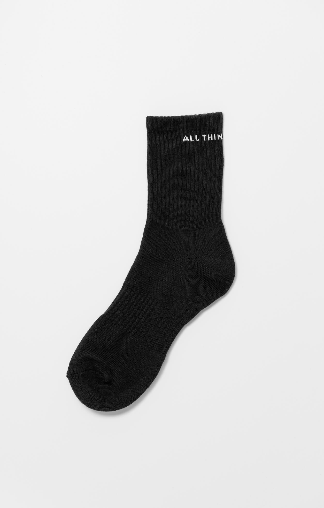 THE A.T.G CREW SOCK - BLACK