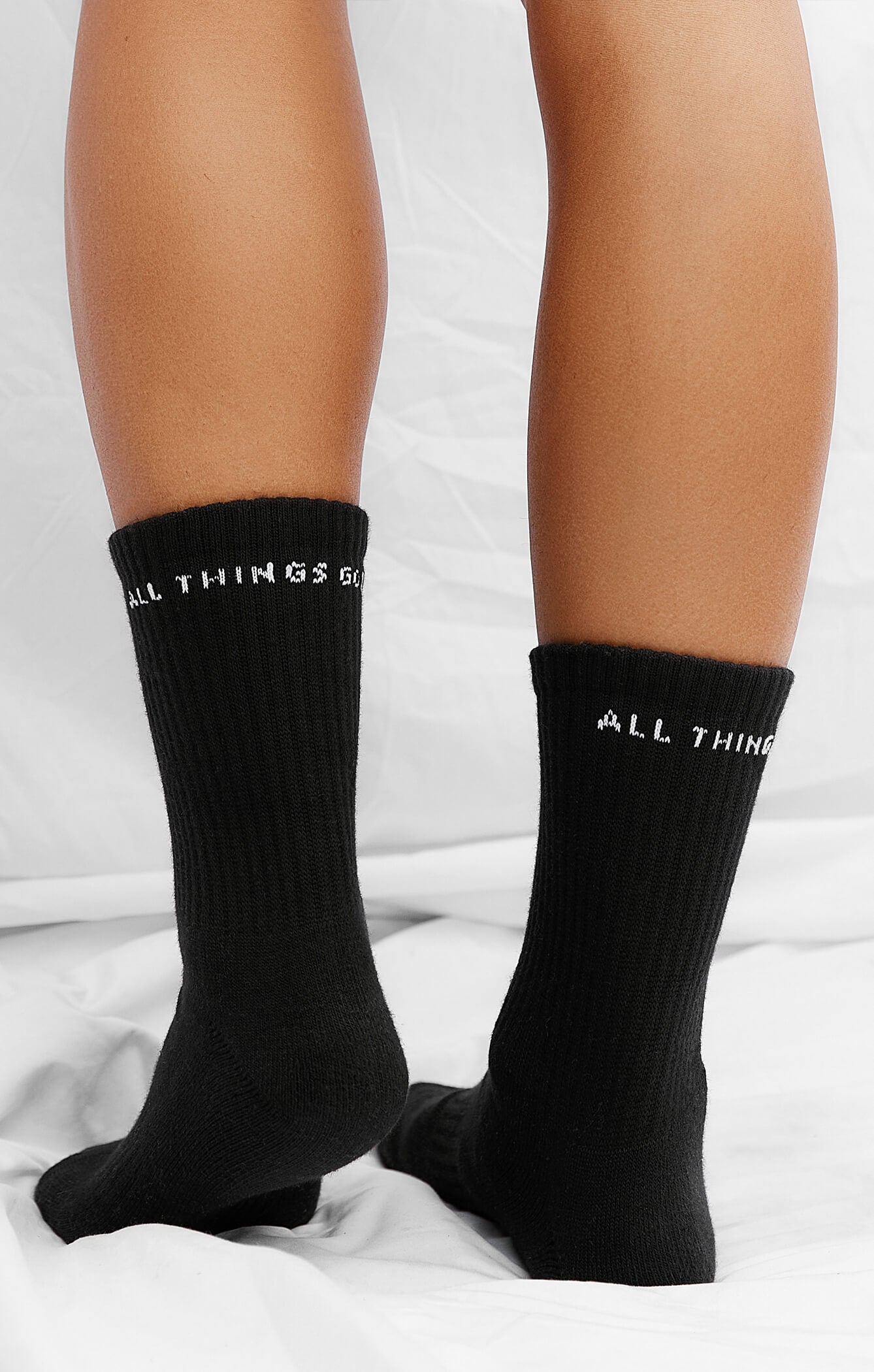 THE A.T.G CREW SOCK - BLACK