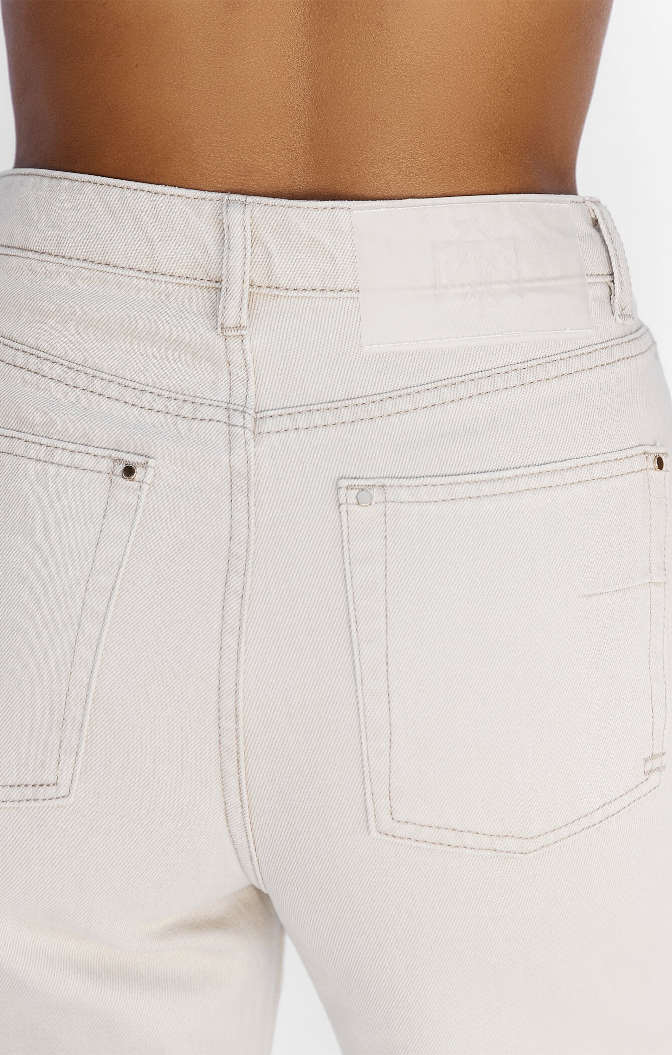 THE HIGH RISE DENIM STRAIGHT LEG JEAN - WASHED STONE