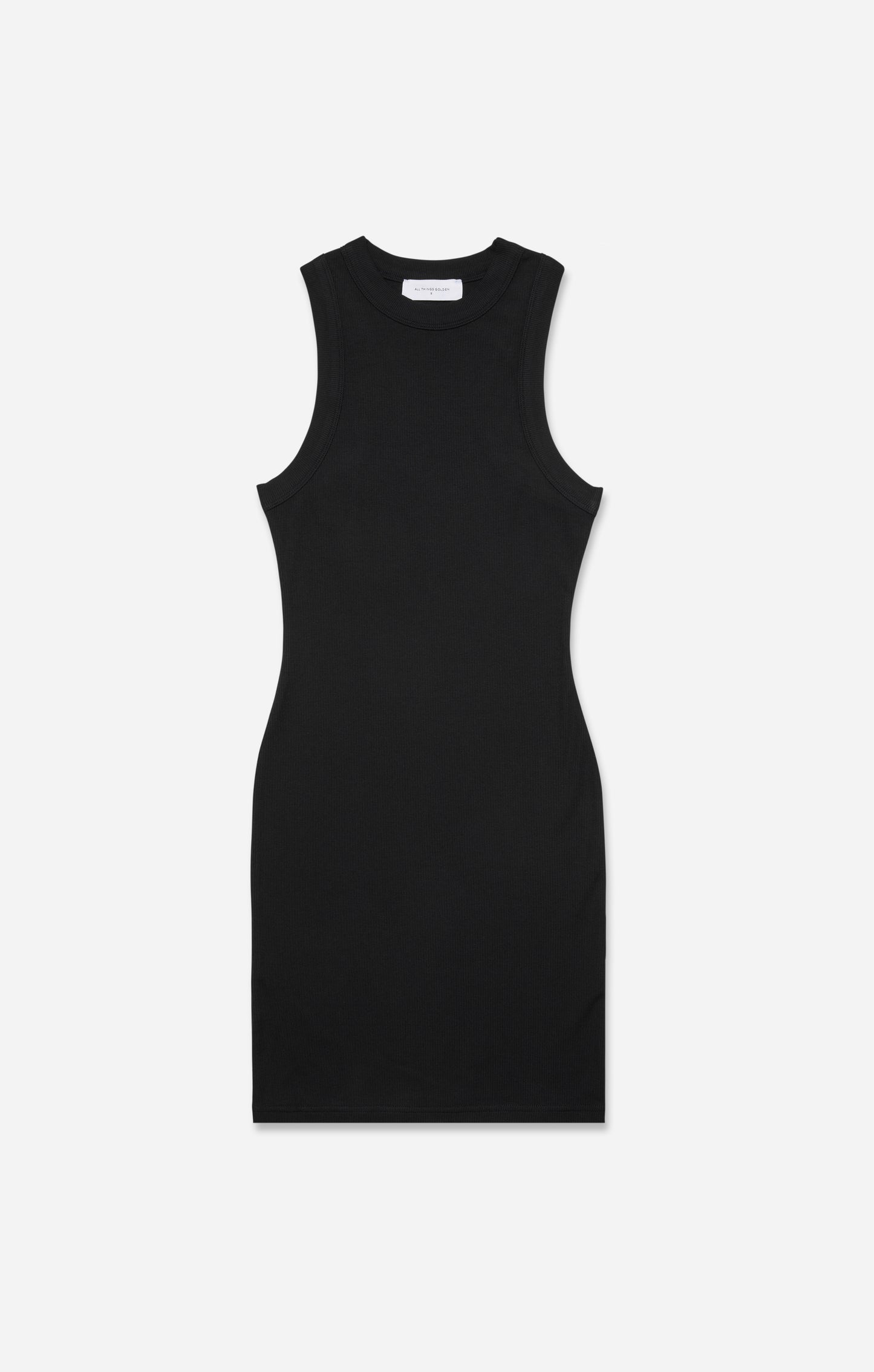 THE LUXE RIB HIGH NECK MINI - BLACK