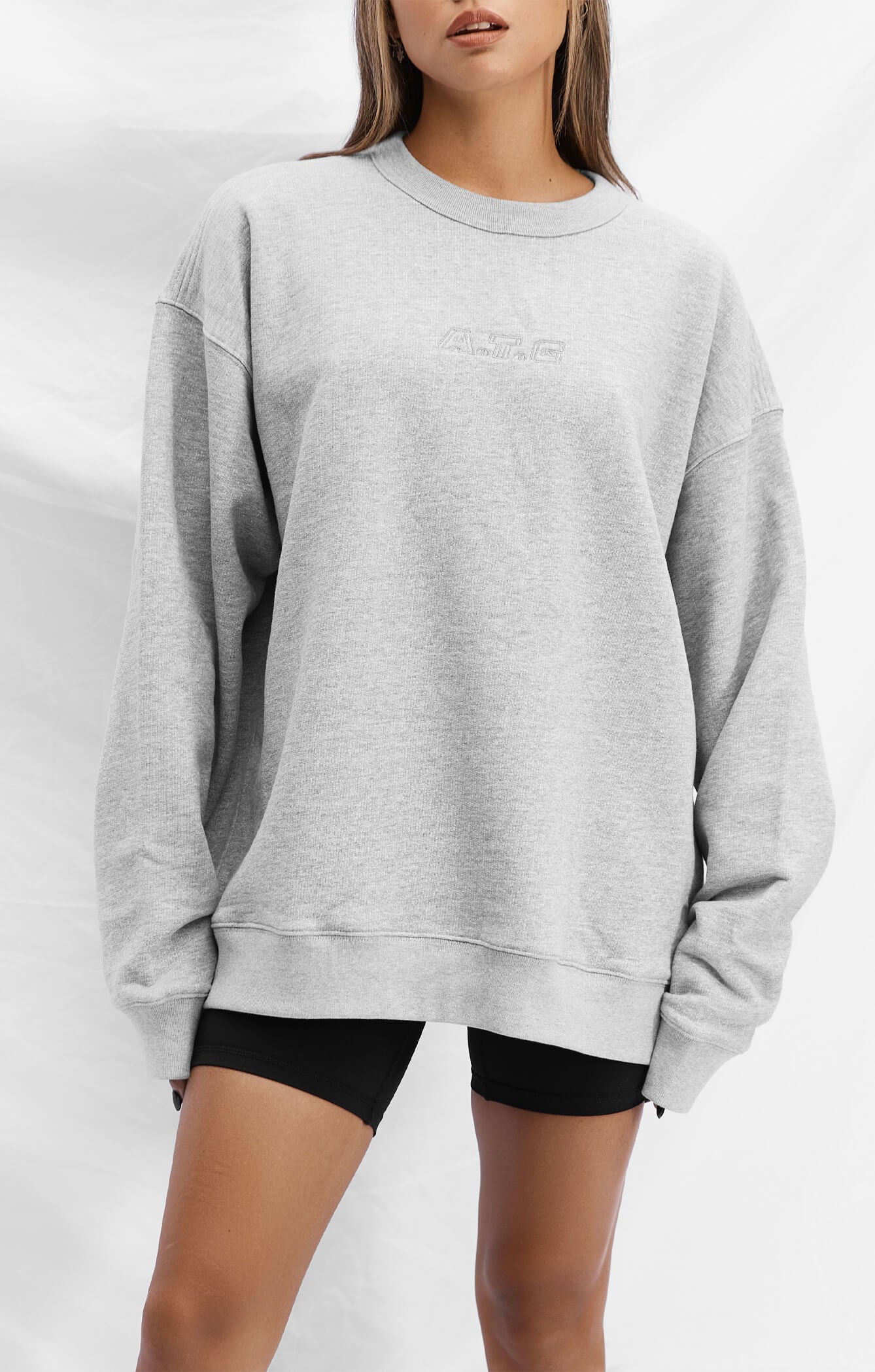 THE A.T.G SWEAT™ CREW - HEATHER GREY