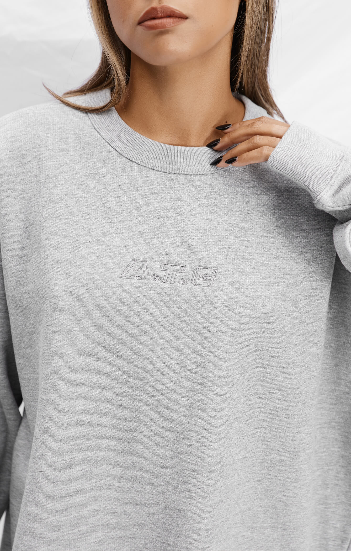 THE A.T.G SWEAT™ CREW - HEATHER GREY