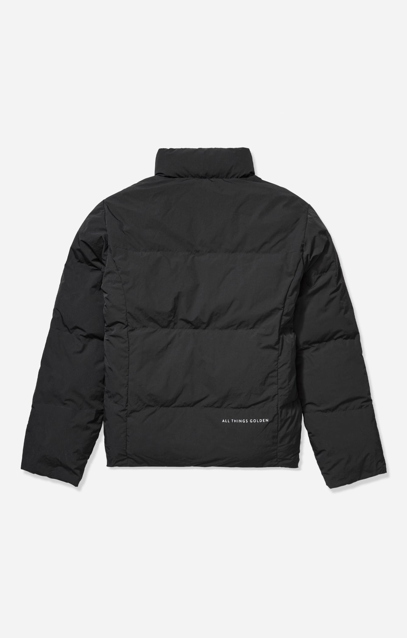 THE VEGAN PUFF™ REVERSIBLE JACKET - PATENT/BLACK