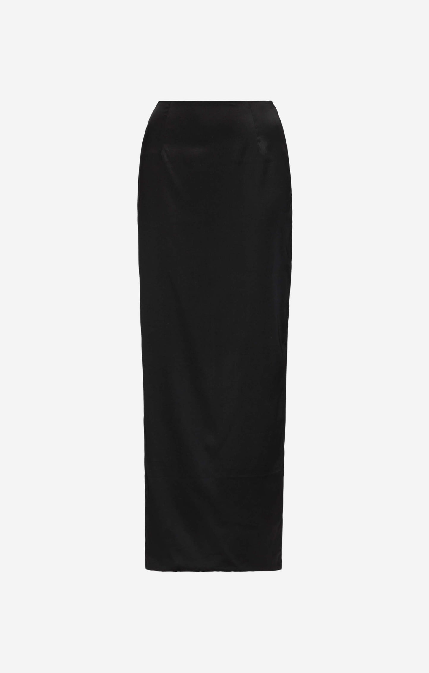 THE SILK MAXI SKIRT - BLACK