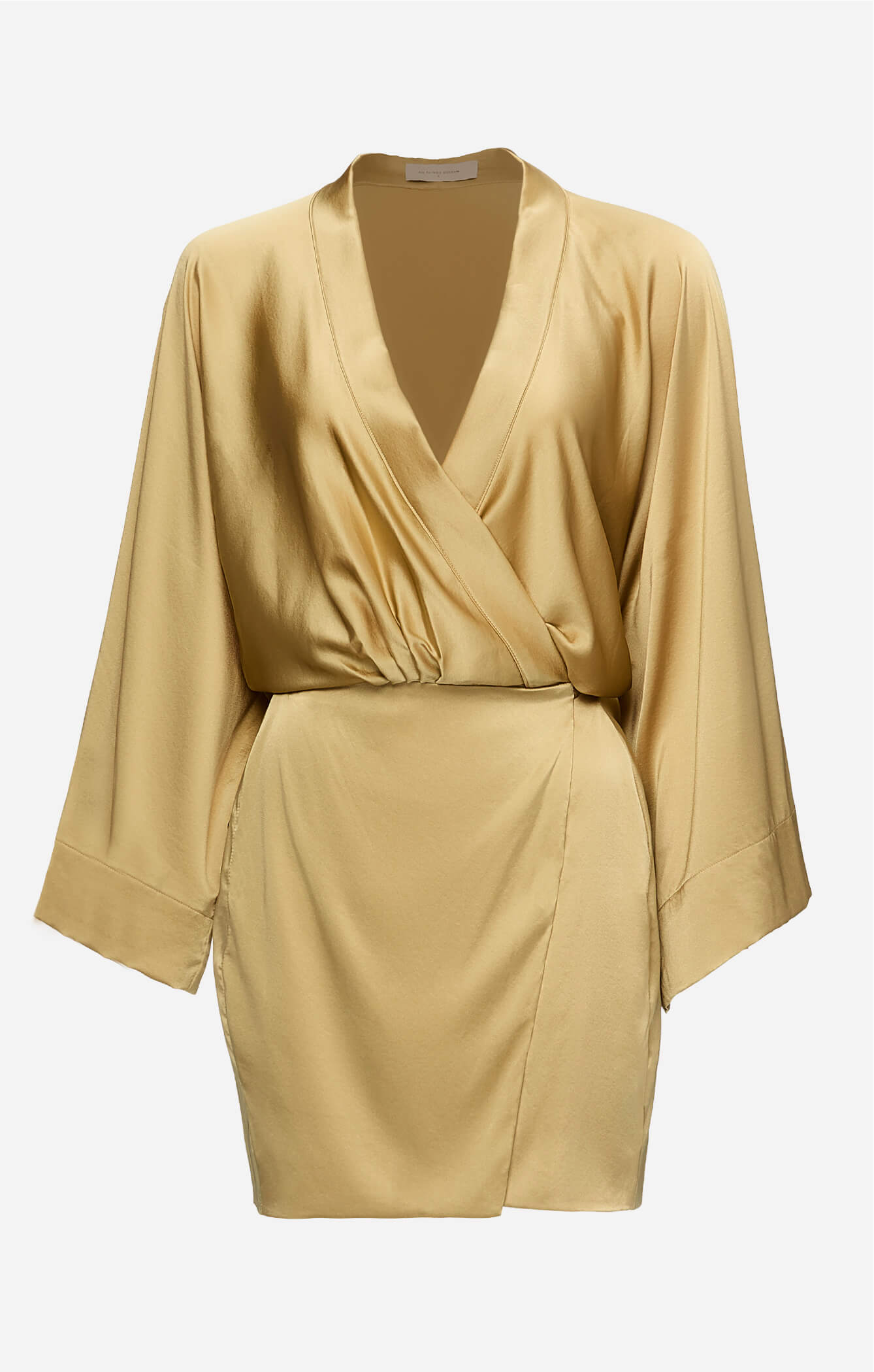 THE SILK KIMONO DRESS - GOLD