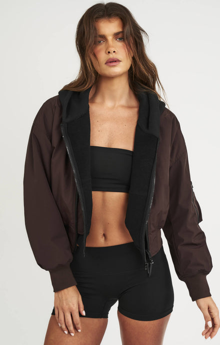 THE CLASSIC BOMBER JACKET - ESPRESSO