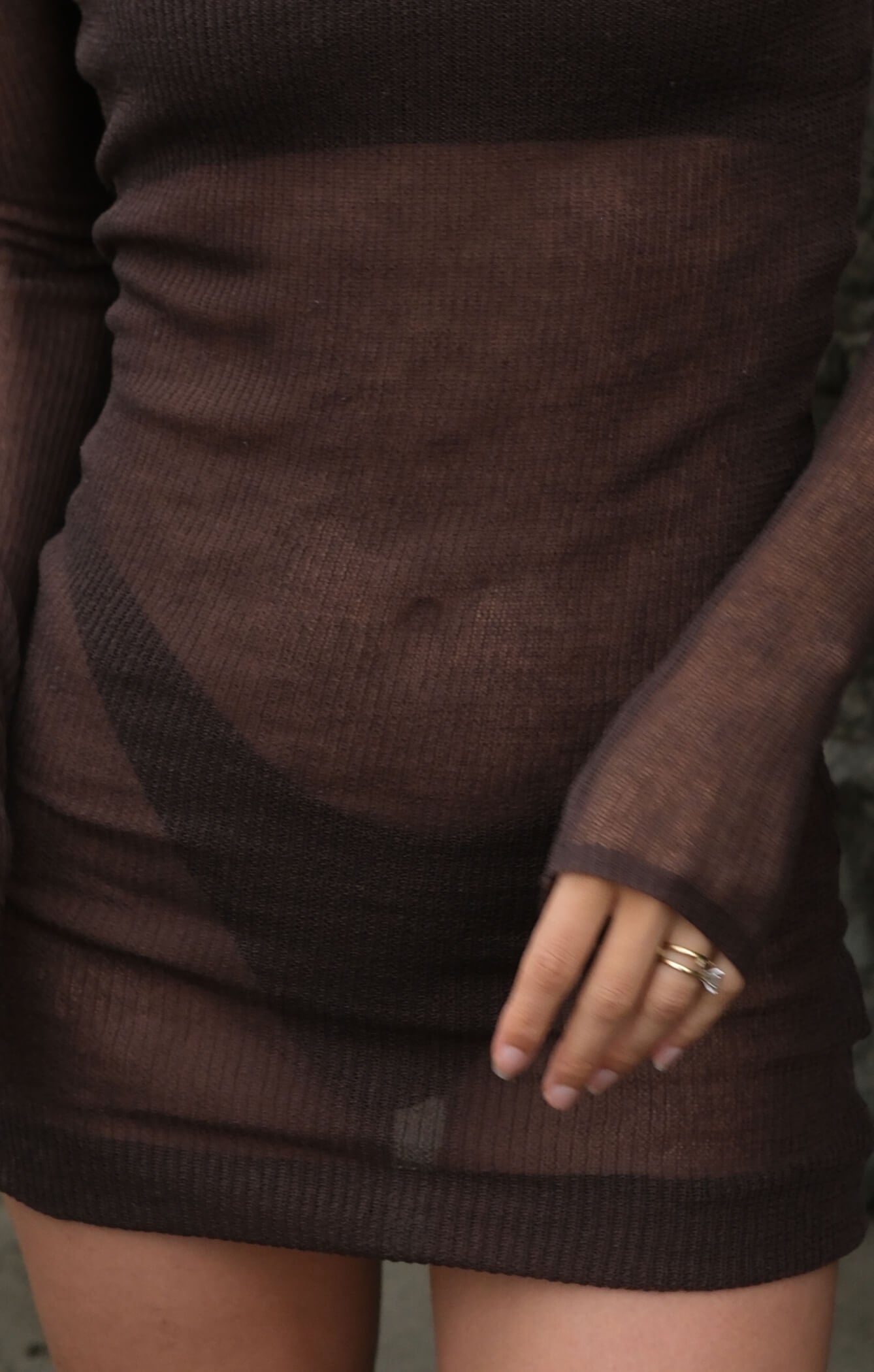 THE BRAZILIAN BIKINI BOTTOM - ESPRESSO MESH