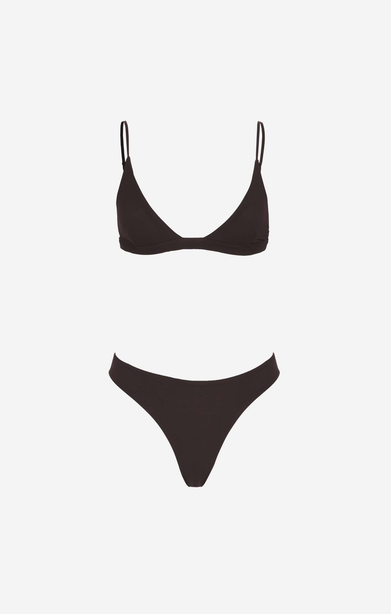 THE BRAZILIAN BIKINI BOTTOM - ESPRESSO MESH