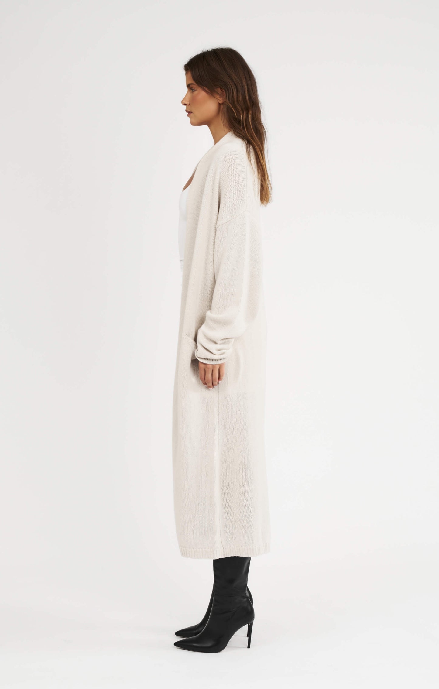 THE CARDIGAN COAT - BONE