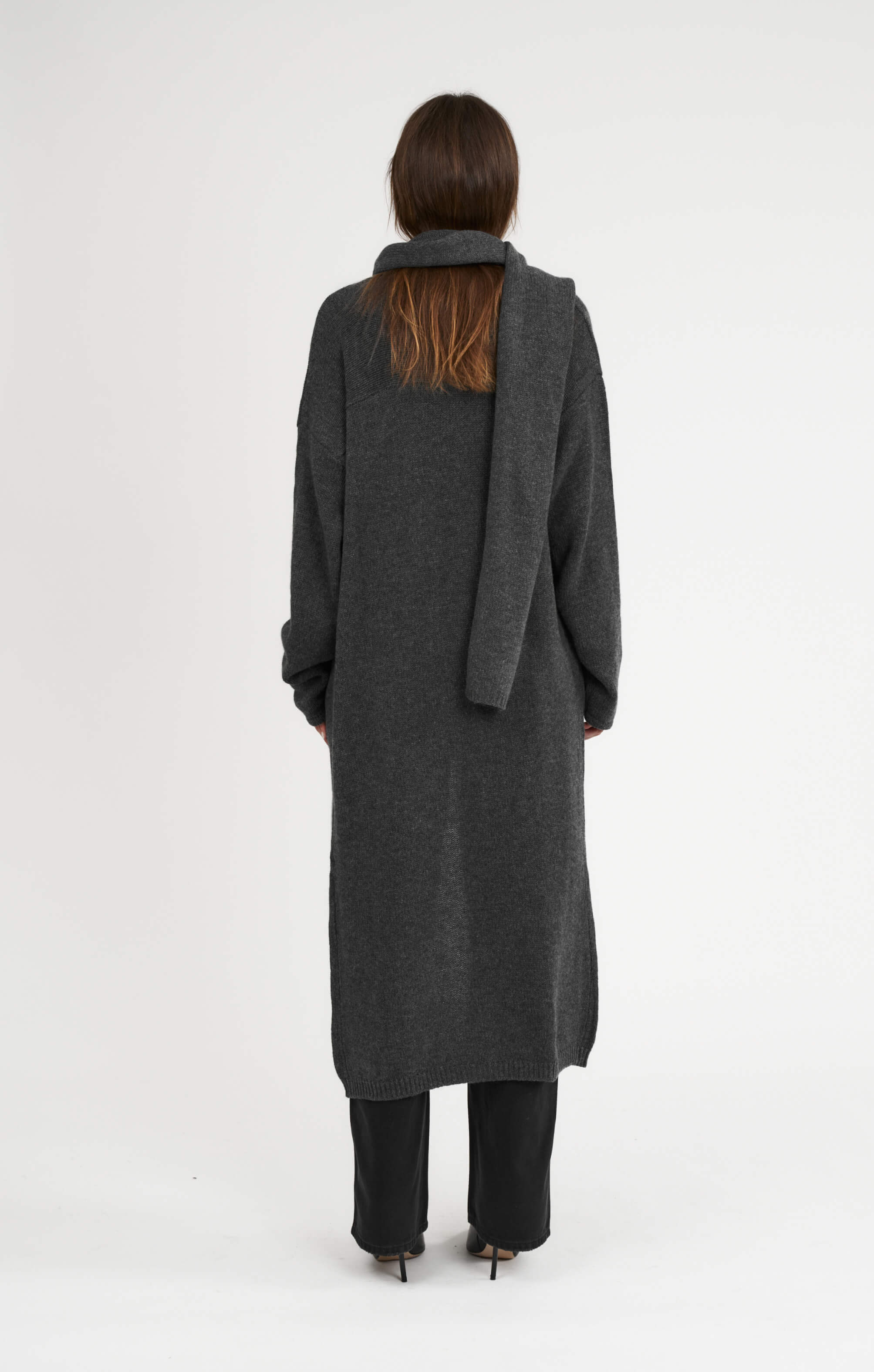 THE CARDIGAN COAT - CHARCOAL – All Things Golden