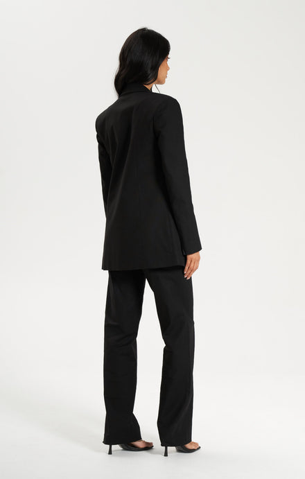 THE LINEN CLASSIC BLAZER - BLACK