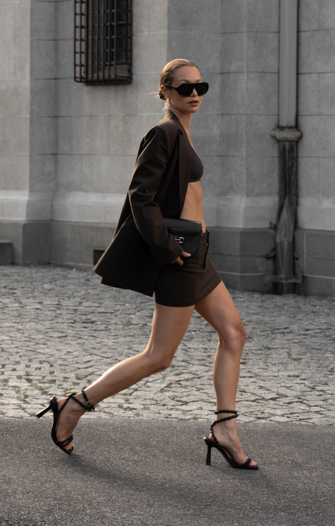 THE LINEN CLASSIC BLAZER - ESPRESSO