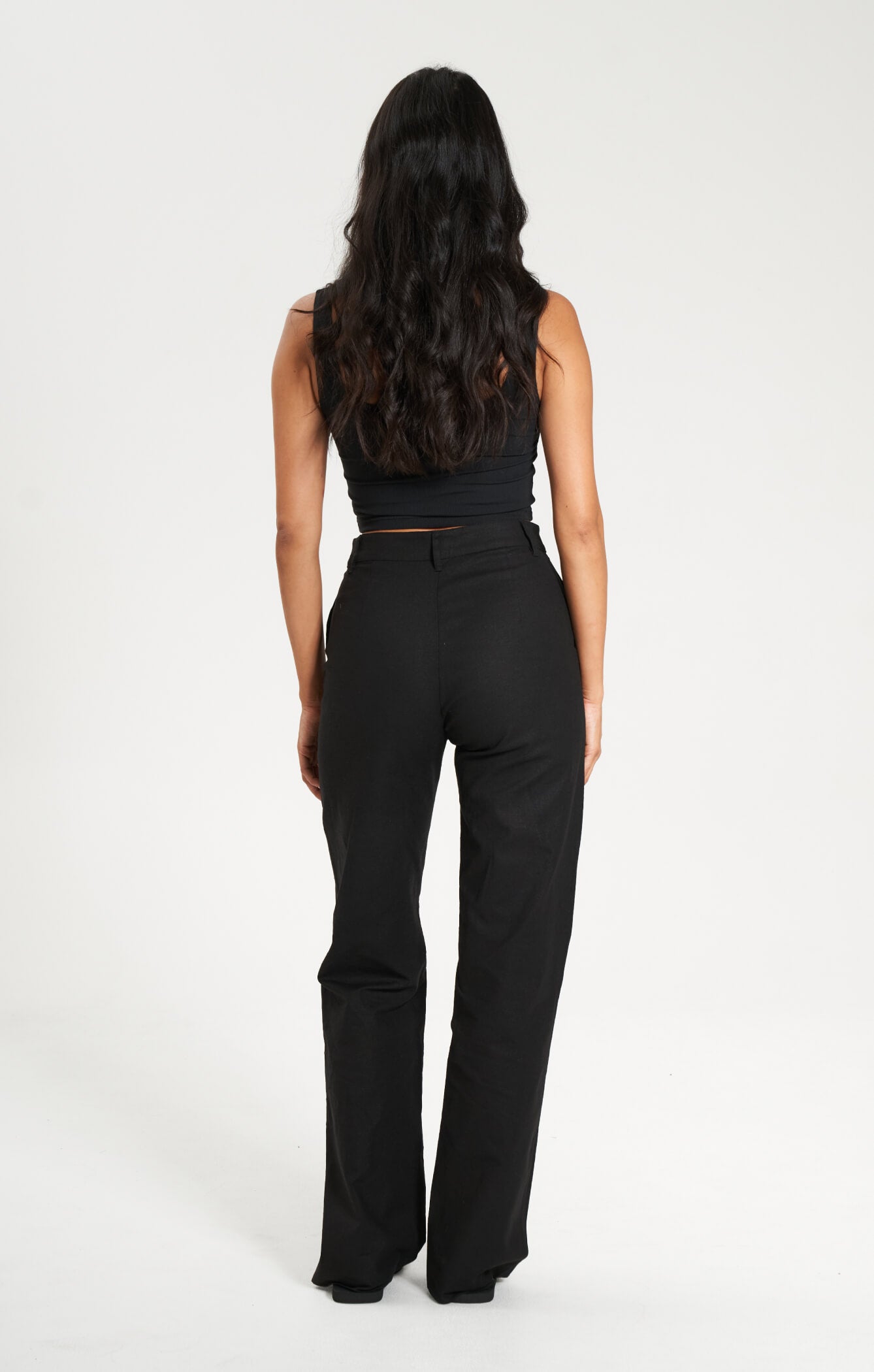 THE LINEN CLASSIC PANT - BLACK