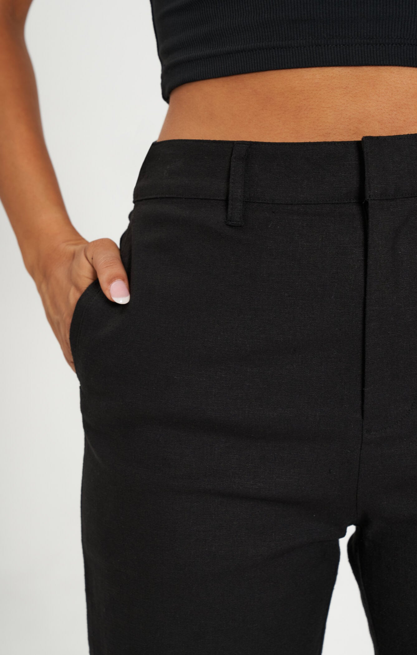 THE LINEN CLASSIC PANT - BLACK