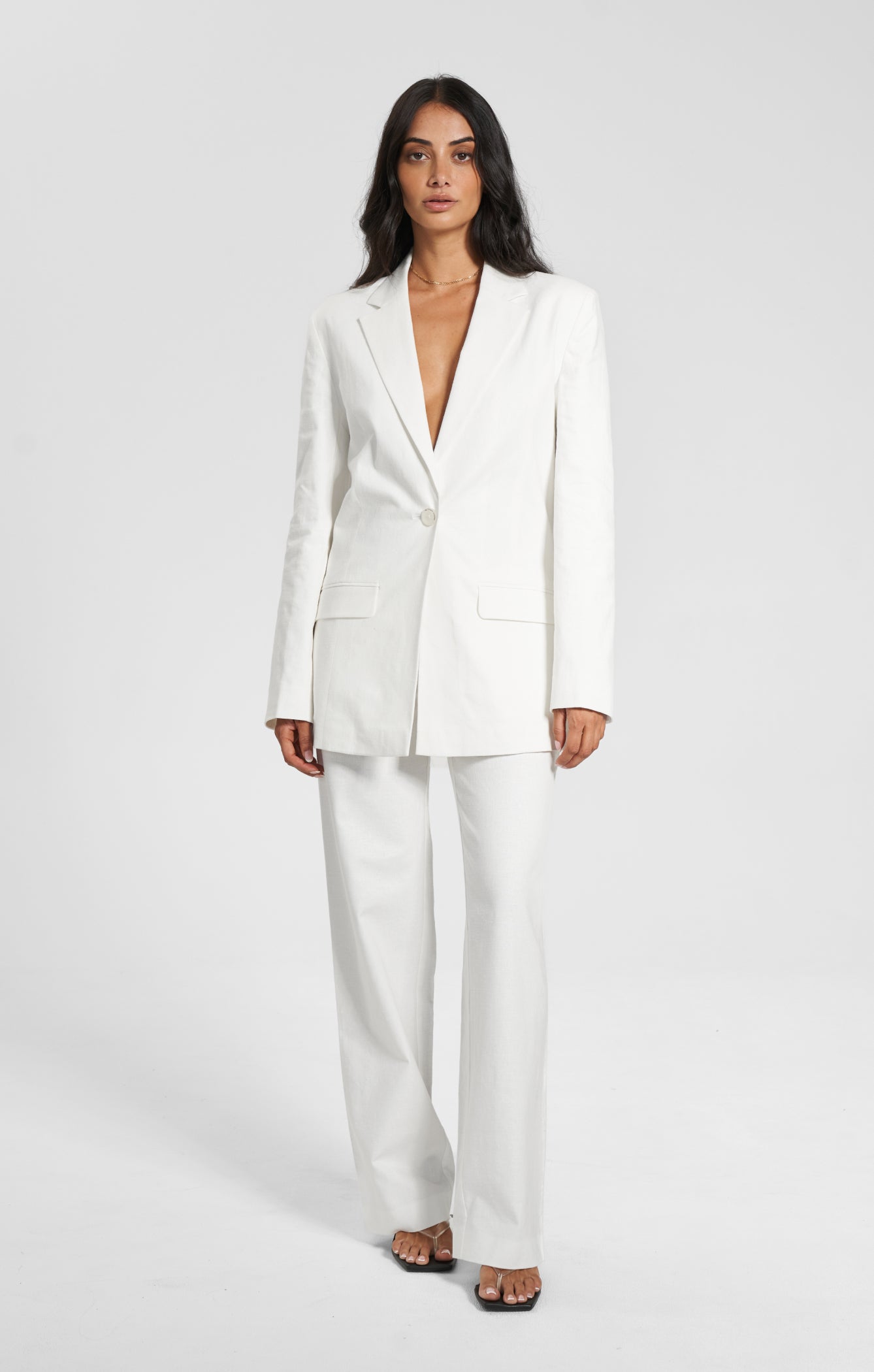 THE LINEN CLASSIC PANT - WHITE