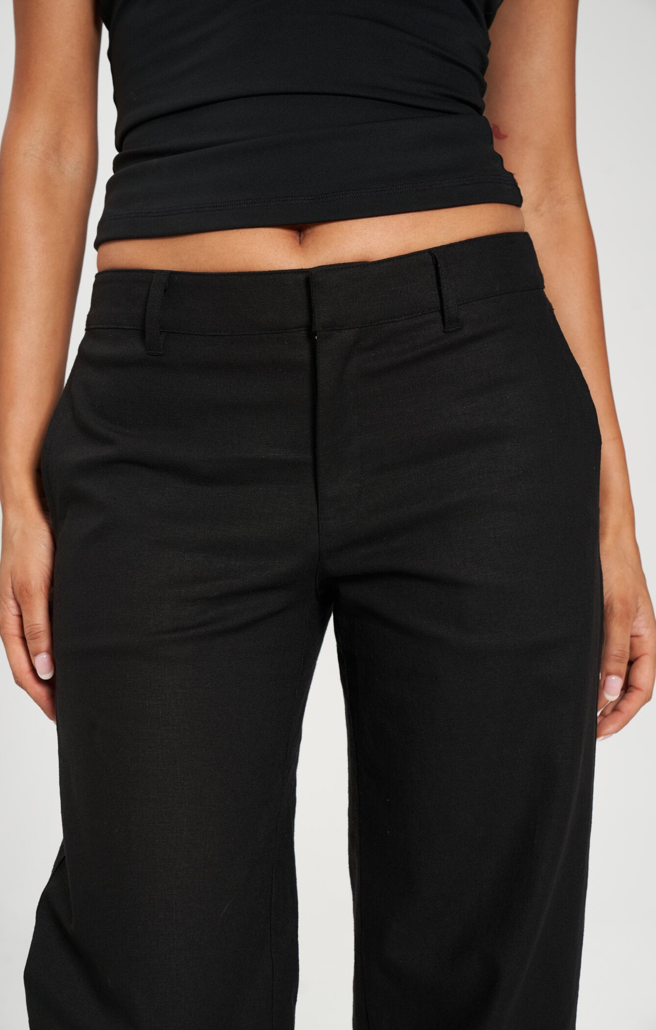 black low rise dress pants GORGLITTER Women's Dress Pants Low Rise Wide Leg Trousers Business Casual Work Dressy Low Waisted Straight Slacks Pants Black X-Small at Amazon Women's Clothing store