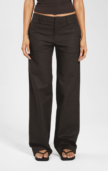 Espresso wide-leg pants 