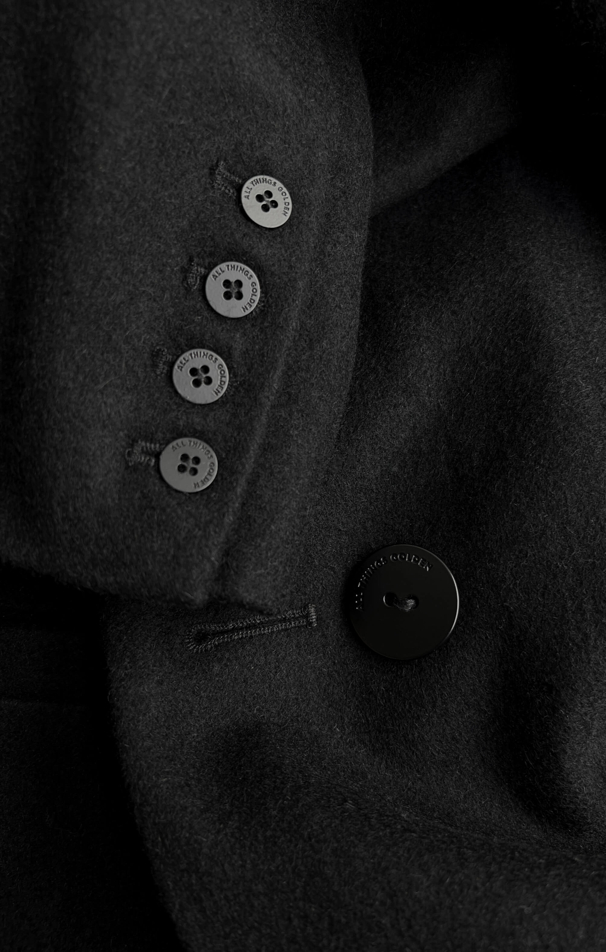THE LONGLINE CLASSIC COAT - BLACK – All Things Golden