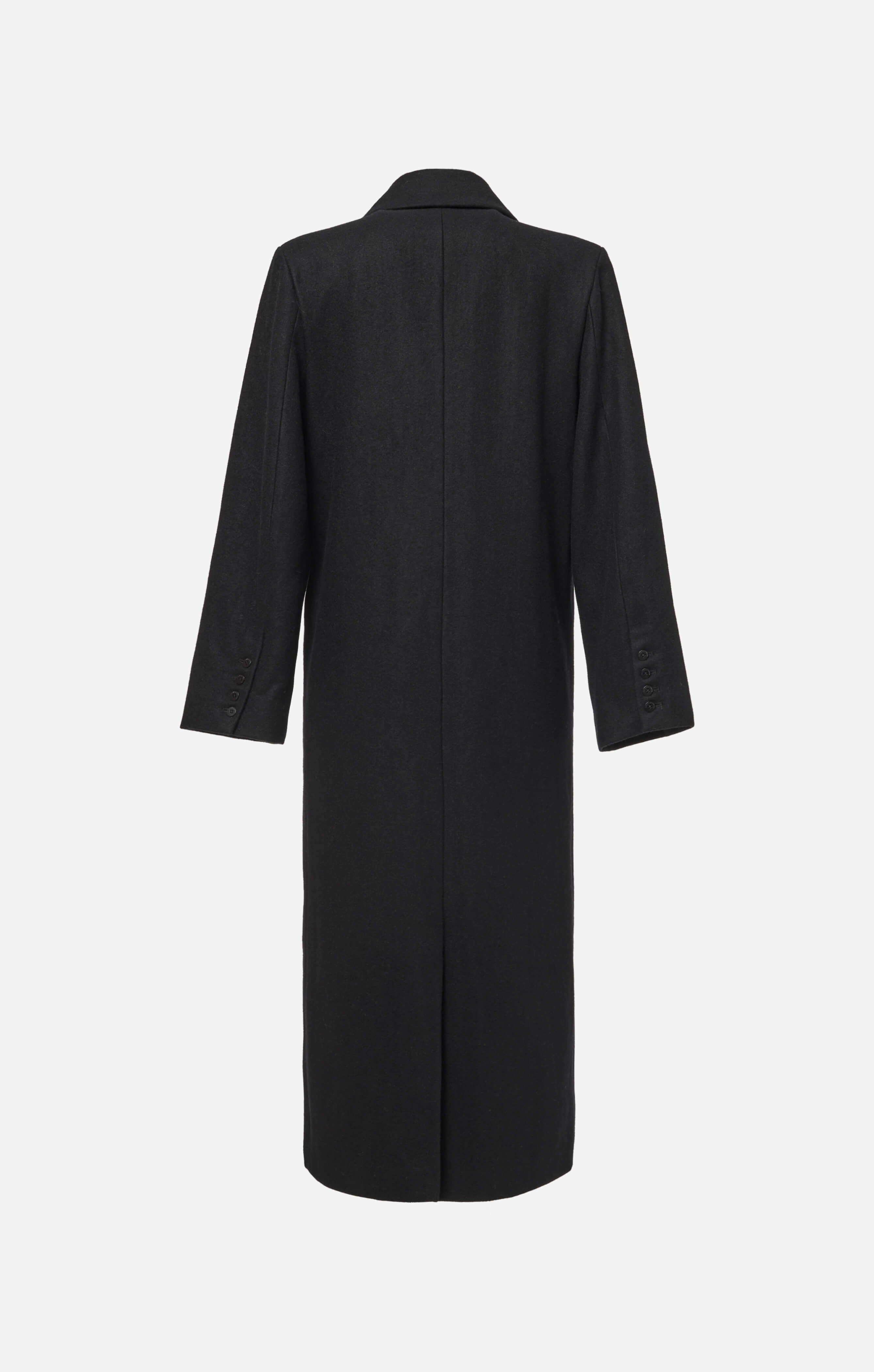 THE LONGLINE CLASSIC COAT - BLACK – All Things Golden
