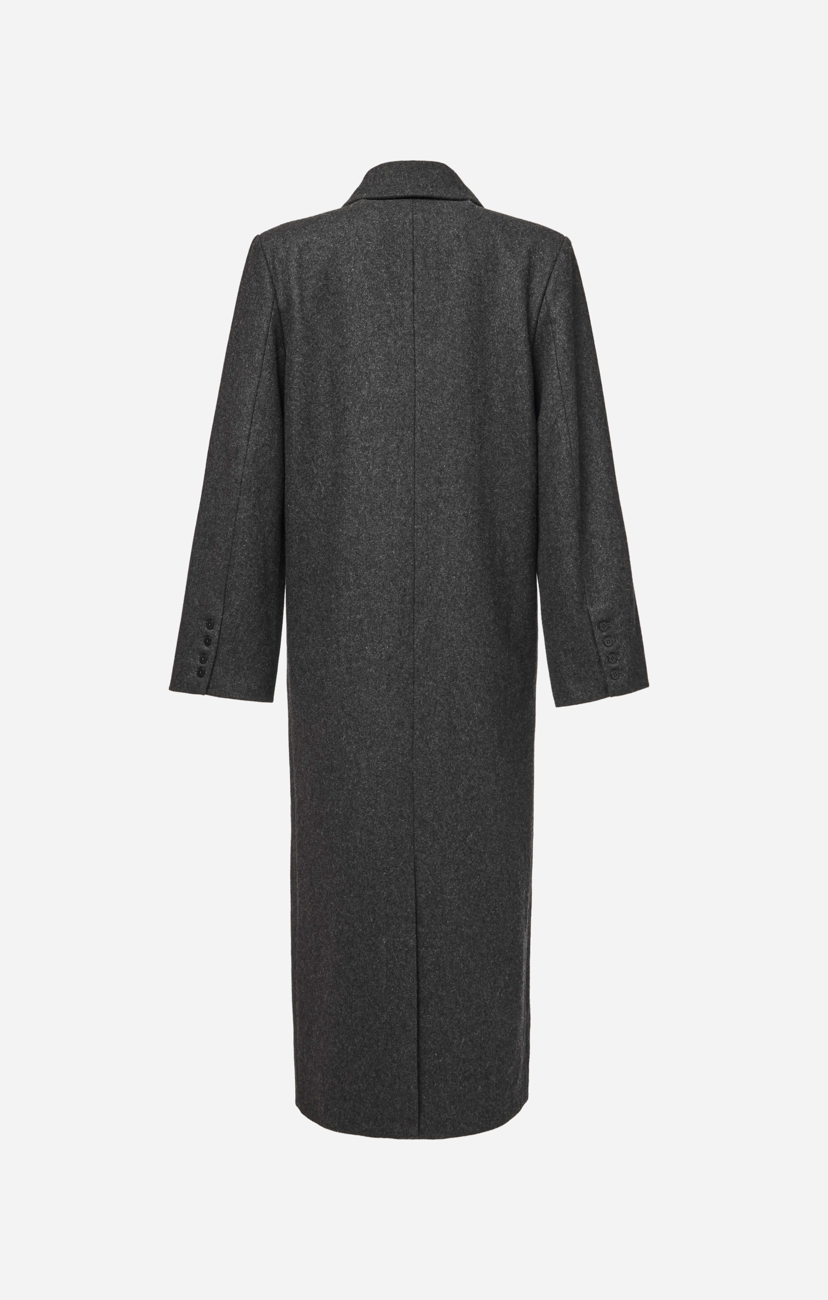 THE LONGLINE CLASSIC COAT - CHARCOAL – All Things Golden