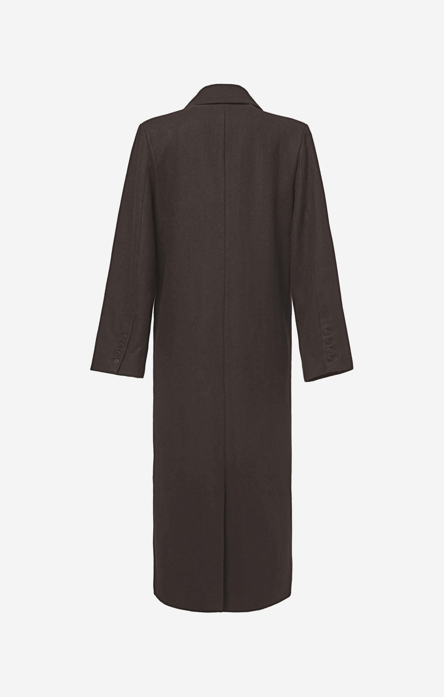 THE LONGLINE CLASSIC COAT - ESPRESSO