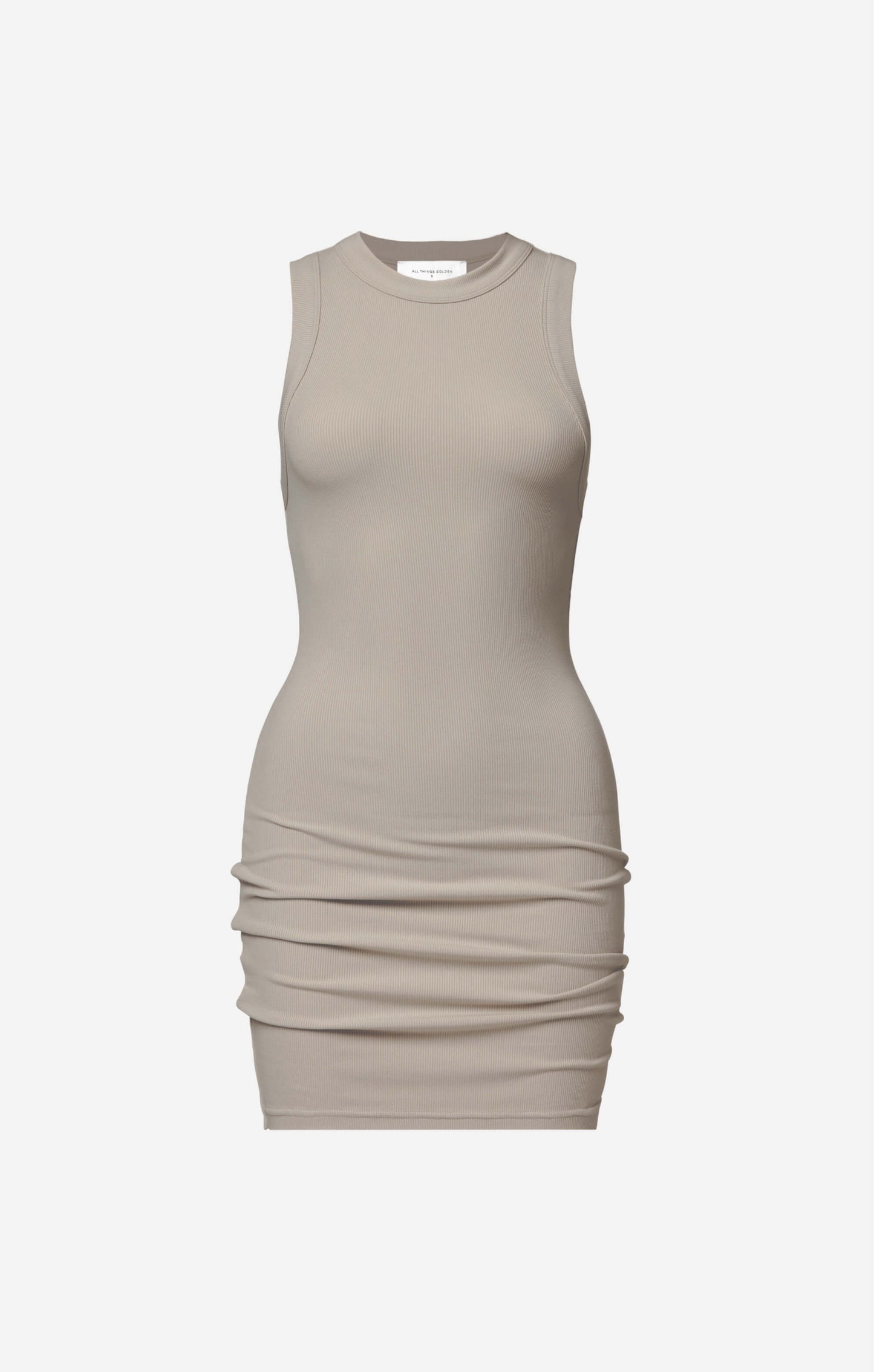 THE LUXE RIB HIGH NECK MINI - SLATE