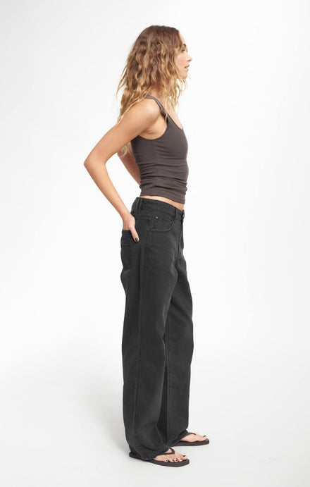 THE LUXE RIB TANK - ESPRESSO