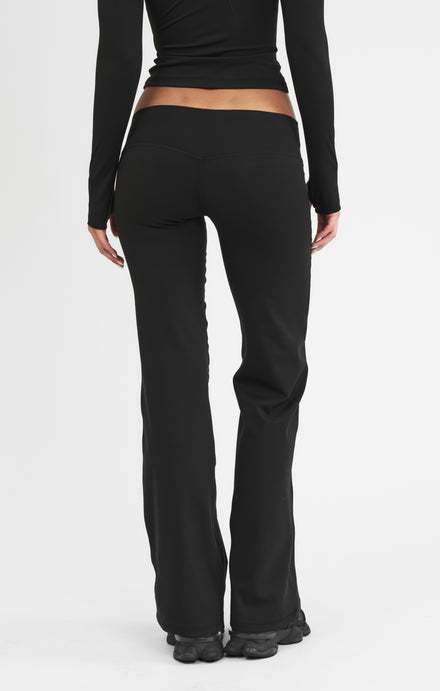 THE SCULPT™ MID RISE WIDE LEG PANT - BUTTER BLACK