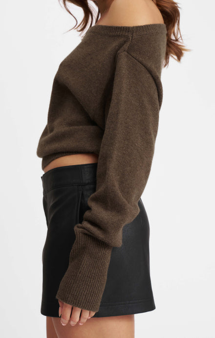 THE PEBBLED™ LOW RISE MINI SKIRT