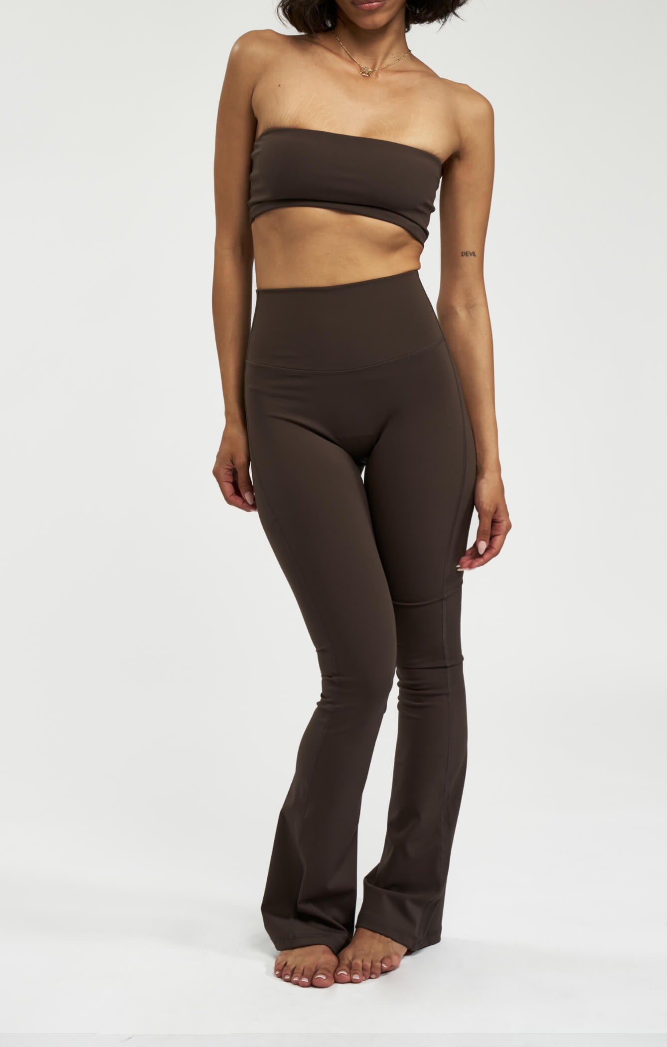 THE A.T.G SCULPT™ FLARES - ESPRESSO