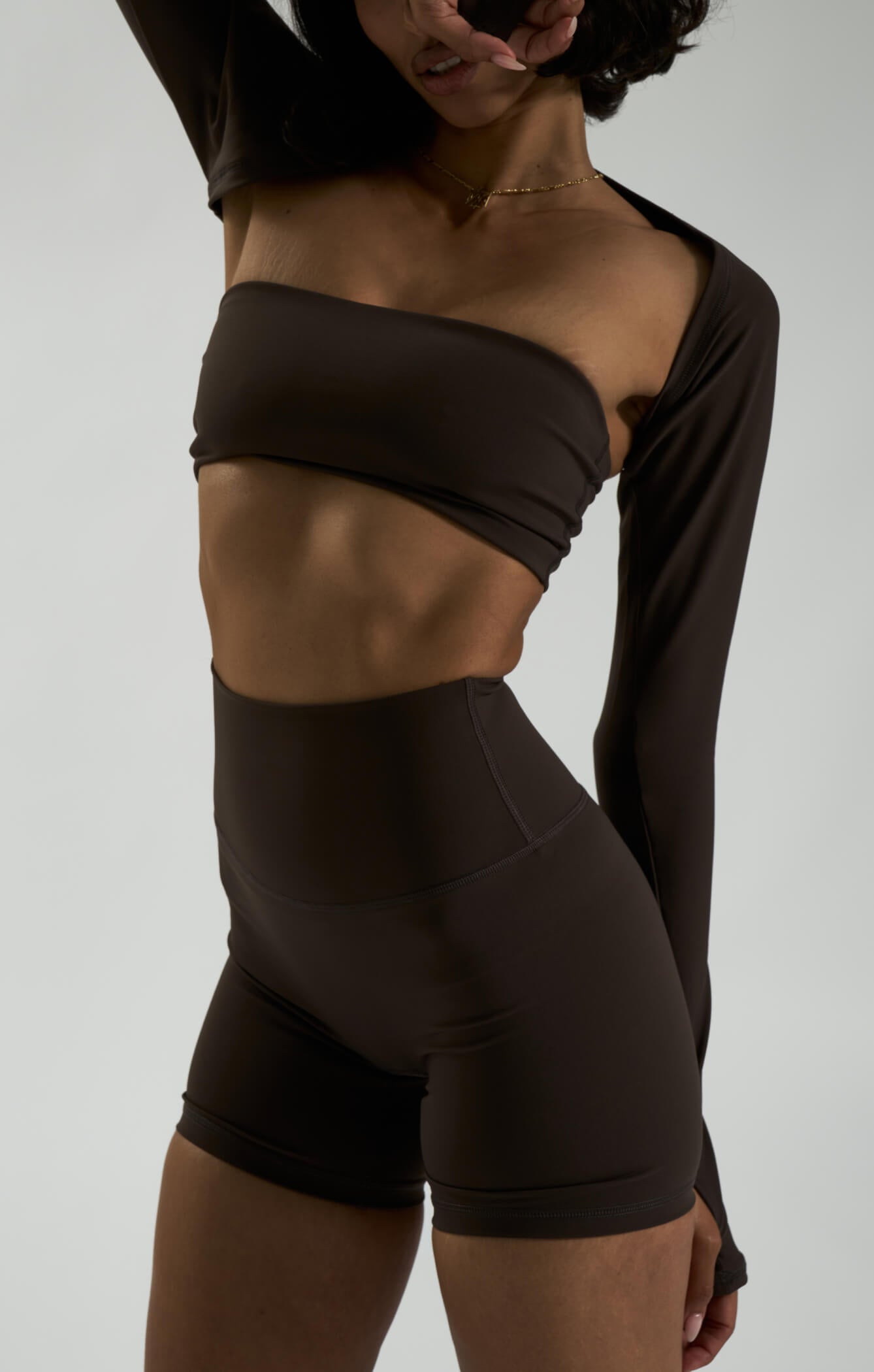 THE A.T.G SCULPT™ MINI BIKE SHORT - ESPRESSO