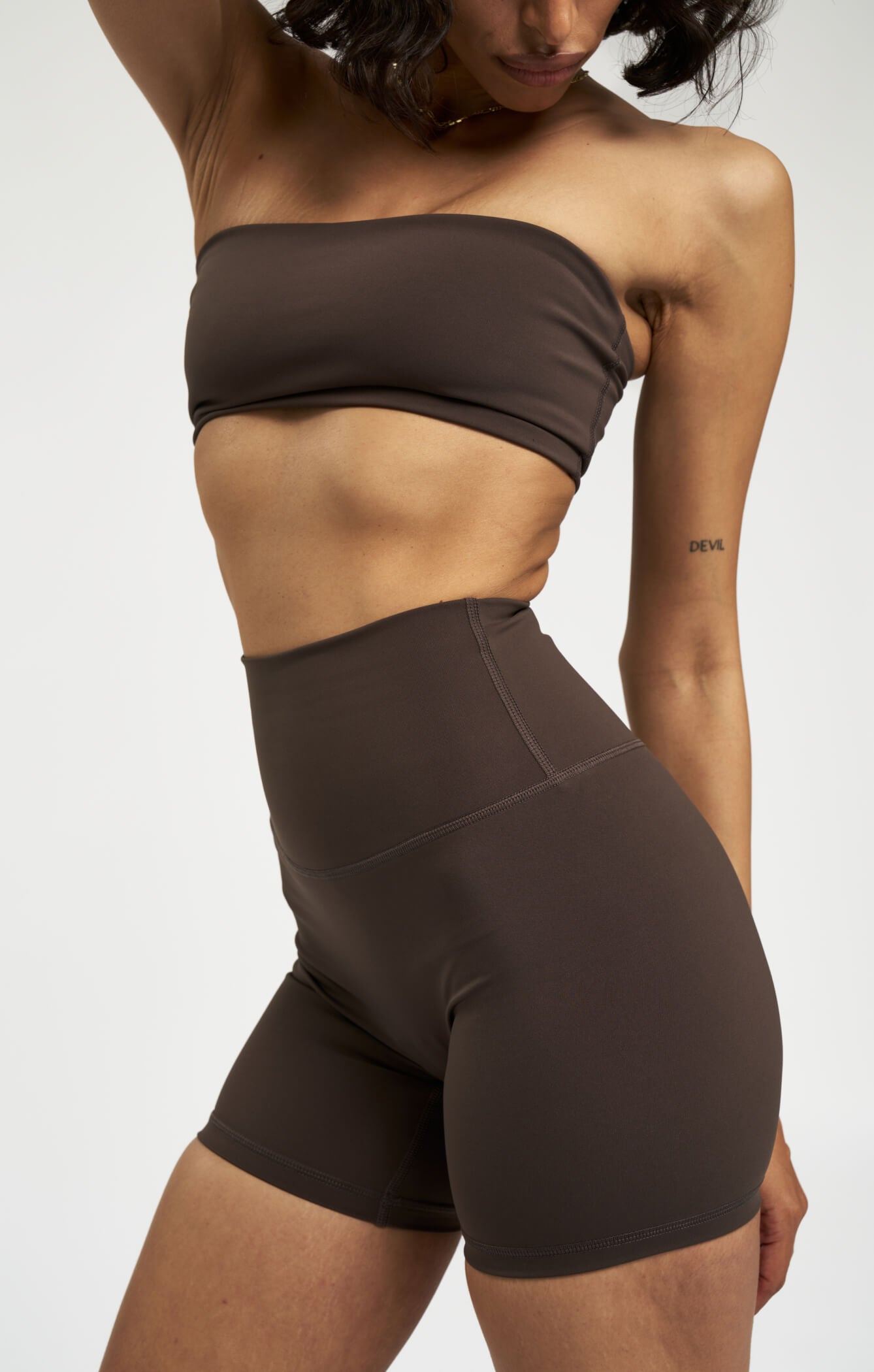 THE A.T.G SCULPT™ MINI BIKE SHORT - ESPRESSO