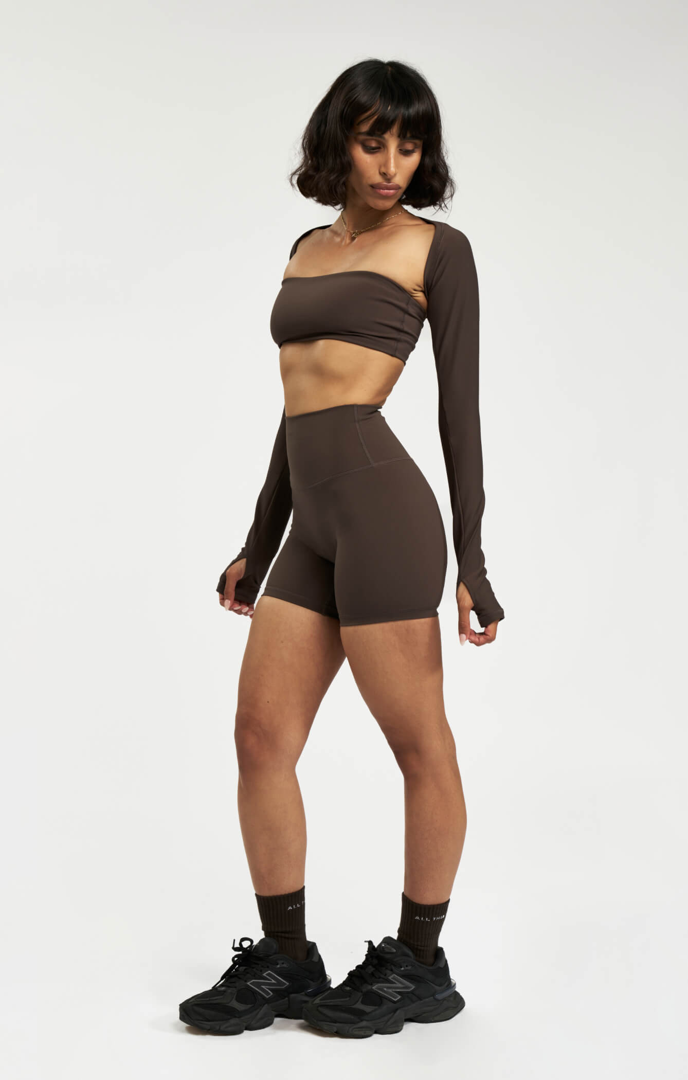 THE A.T.G SCULPT™ MINI BIKE SHORT - ESPRESSO