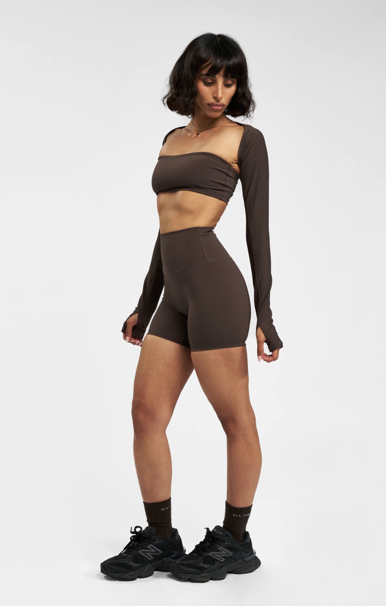 THE SCULPT™ MINI BIKE SHORT - ESPRESSO