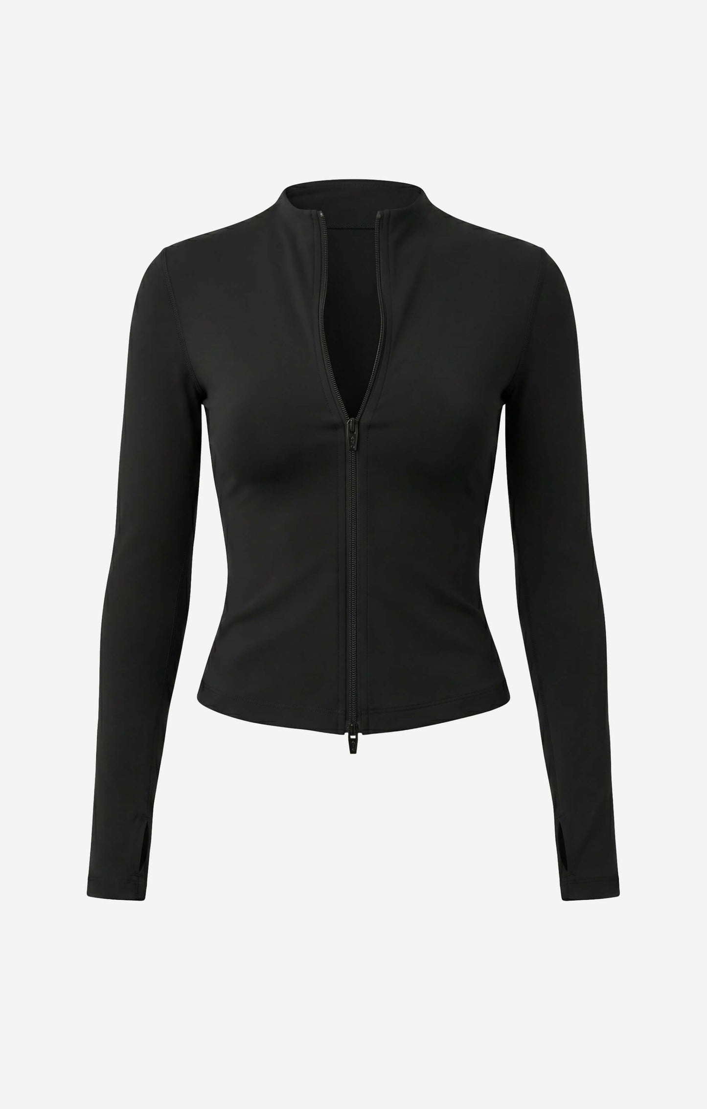 THE SCULPT™ TWO WAY ZIP JACKET - BUTTER BLACK